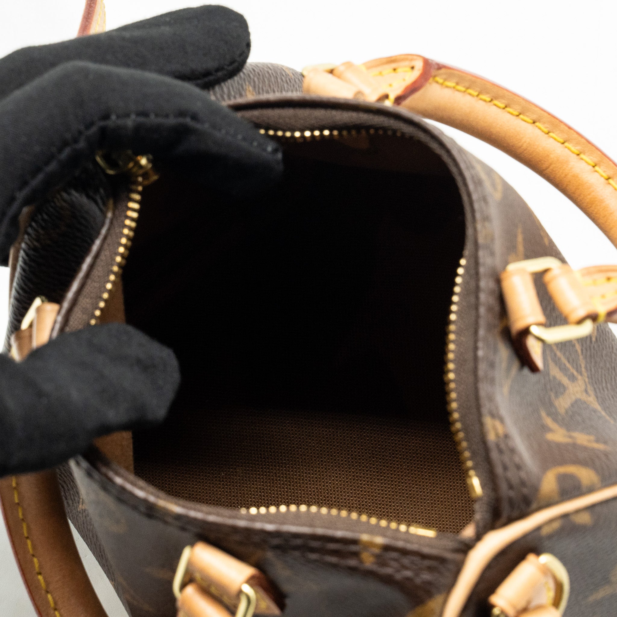 LOUIS VUITTON NANO SPEEDY MONOGRAM CANVAS GHW (OLD VERSION)