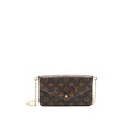 LOUIS VUITTON FELICIE POCHETTE (ZIPPED POCKET LOST)