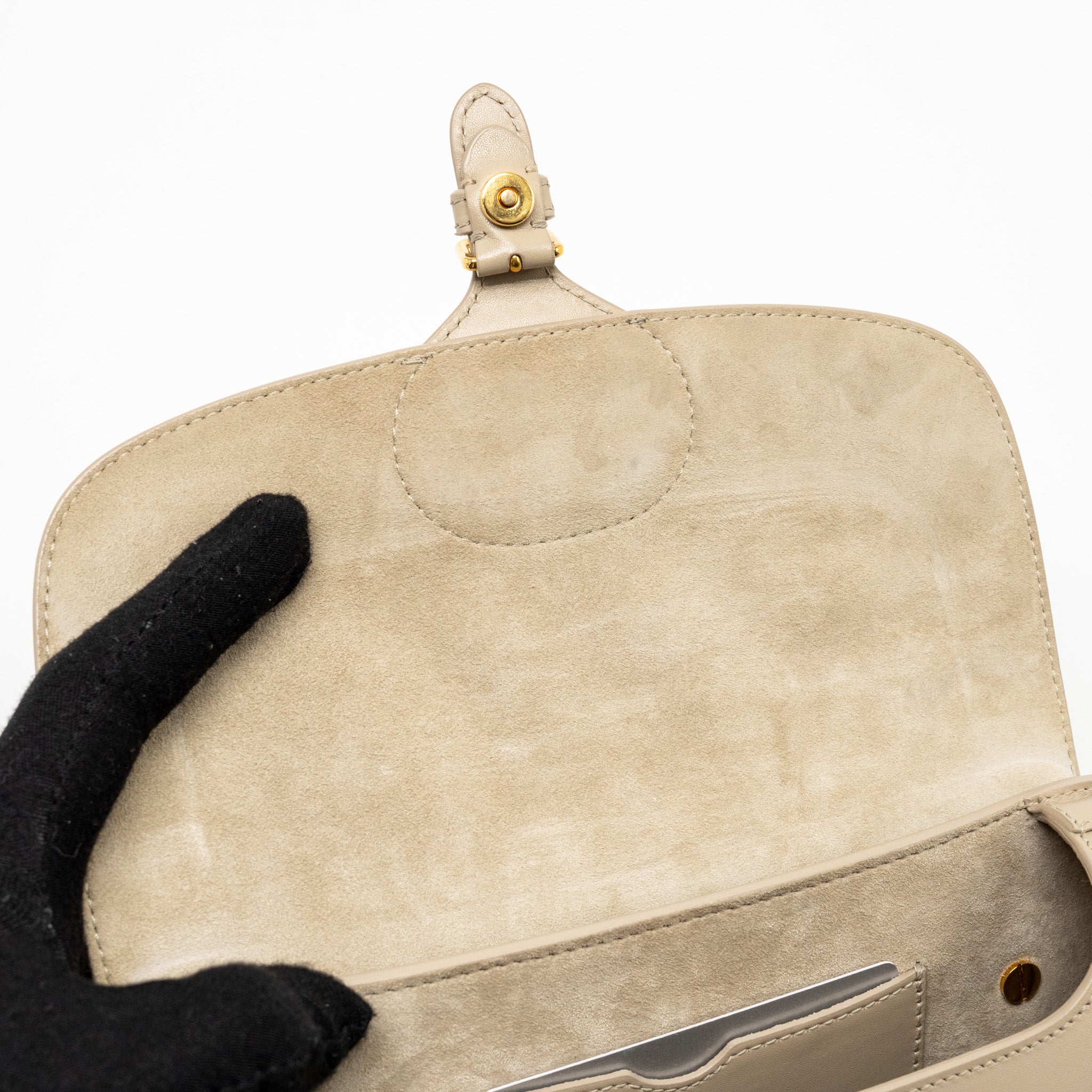 DIOR BOBBY EAST-WEST BAG CALFSKIN LIGHT BEIGE GHW