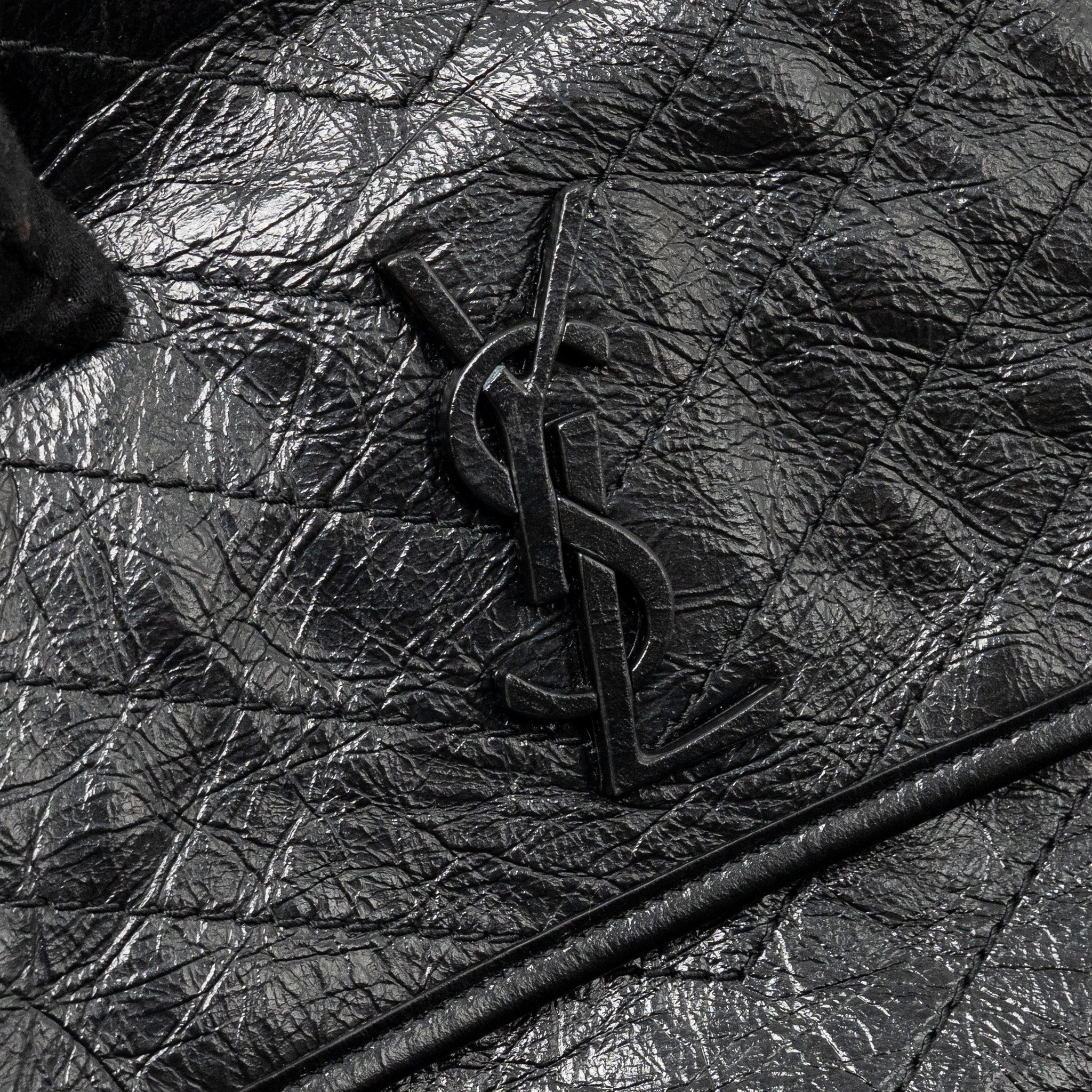 SAINT LAURENT/YSL MEDIUM NIKI CHAIN BAG VINTAGE CALFSKIN BLACK GHW
