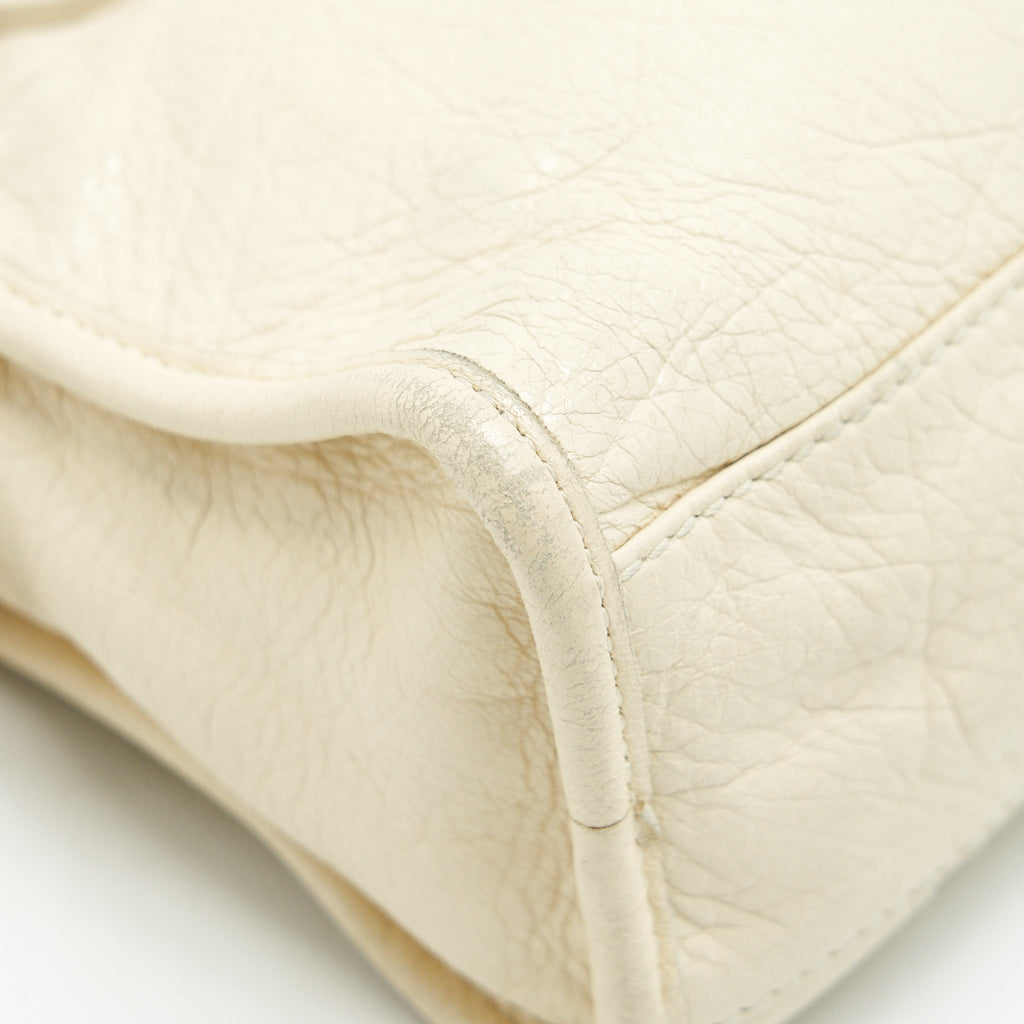 BALENCIAGA MINI CITY CROSSBODY BAG LIGHT BEIGE GHW