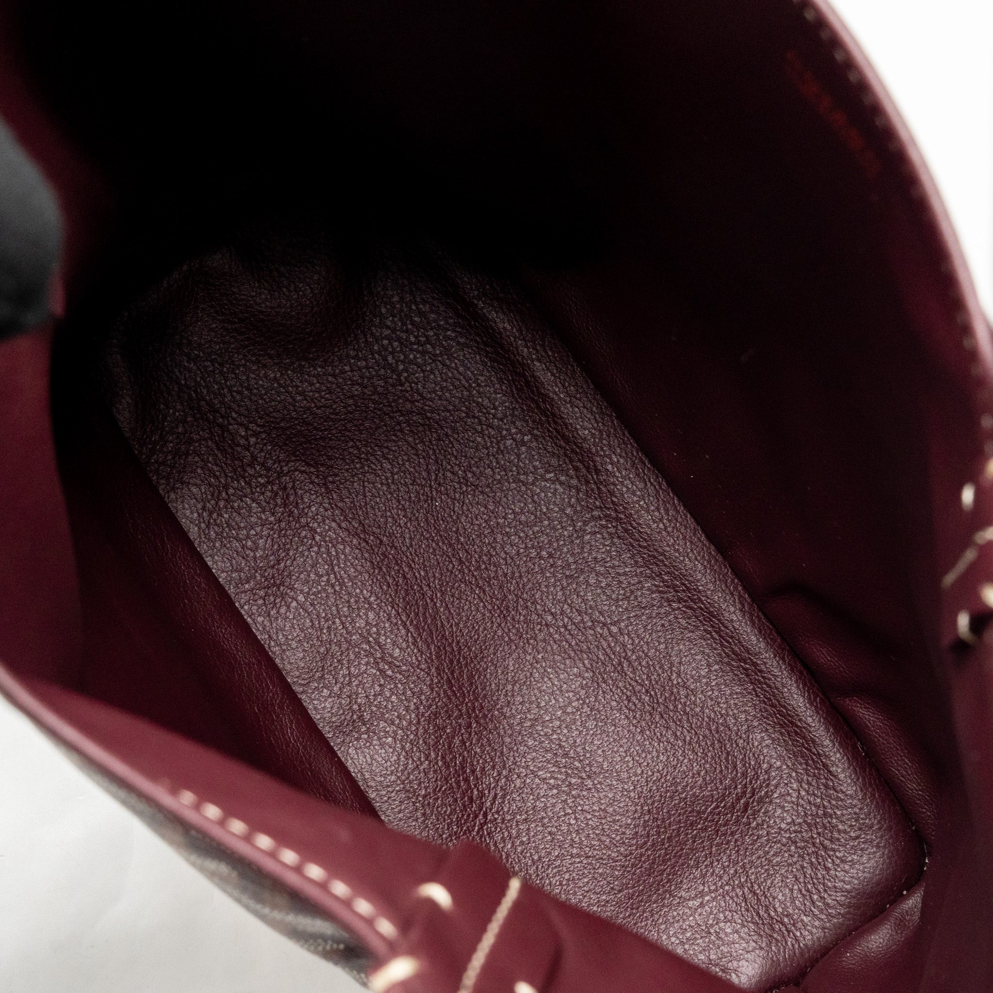 GOYARD MINI ANJOU TOTE BAG GOYARDINE CANVAS BORDEAUX SHW