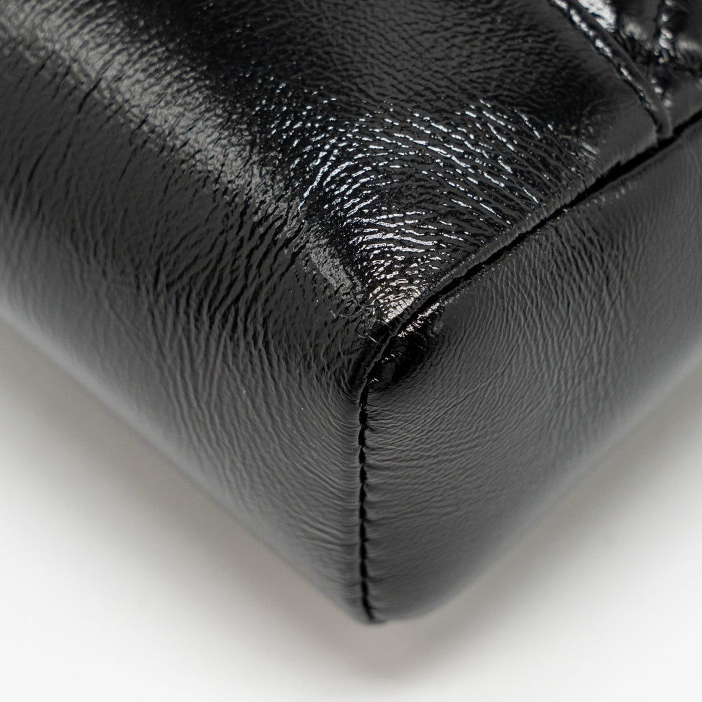 CHANEL MINI 31 BAG SHINY LAMBSKIN BLACK LGHW (MICROCHIP)