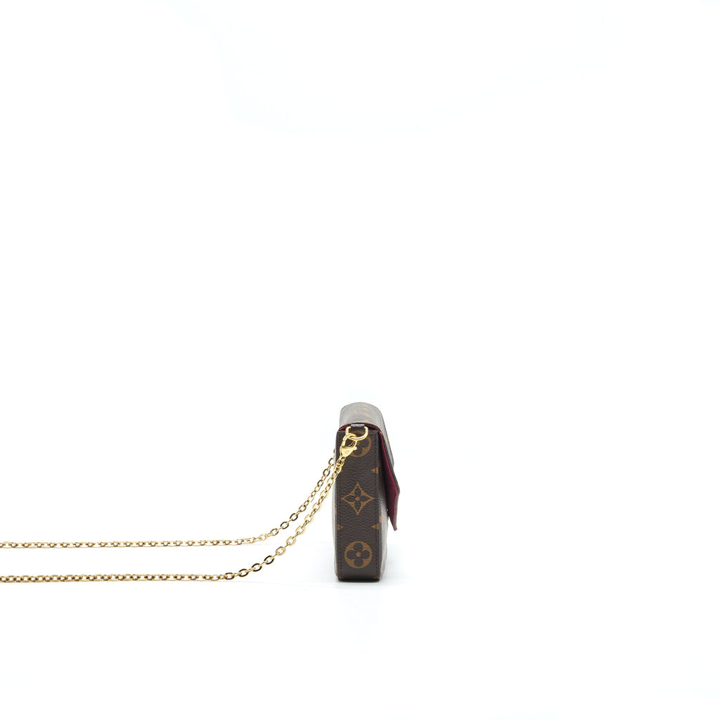 LOUIS VUITTON FELICIE POCHETTE (ZIPPED POCKET LOST)