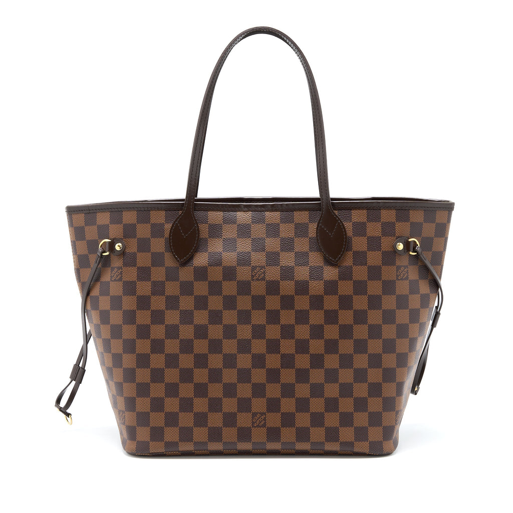 LOUIS VUITTON NEVERFULL MM DAMIER EBENE CANVAS GHW