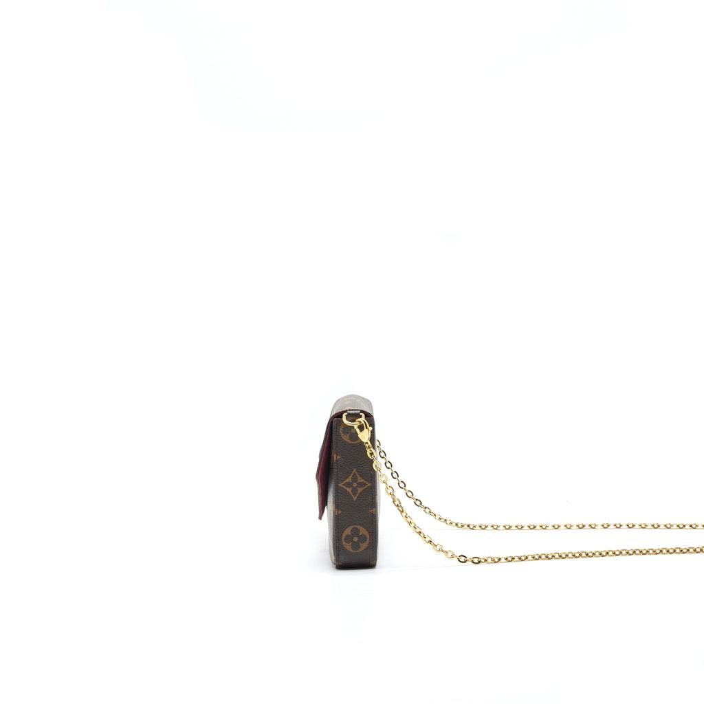 LOUIS VUITTON FELICIE POCHETTE (ZIPPED POCKET LOST)