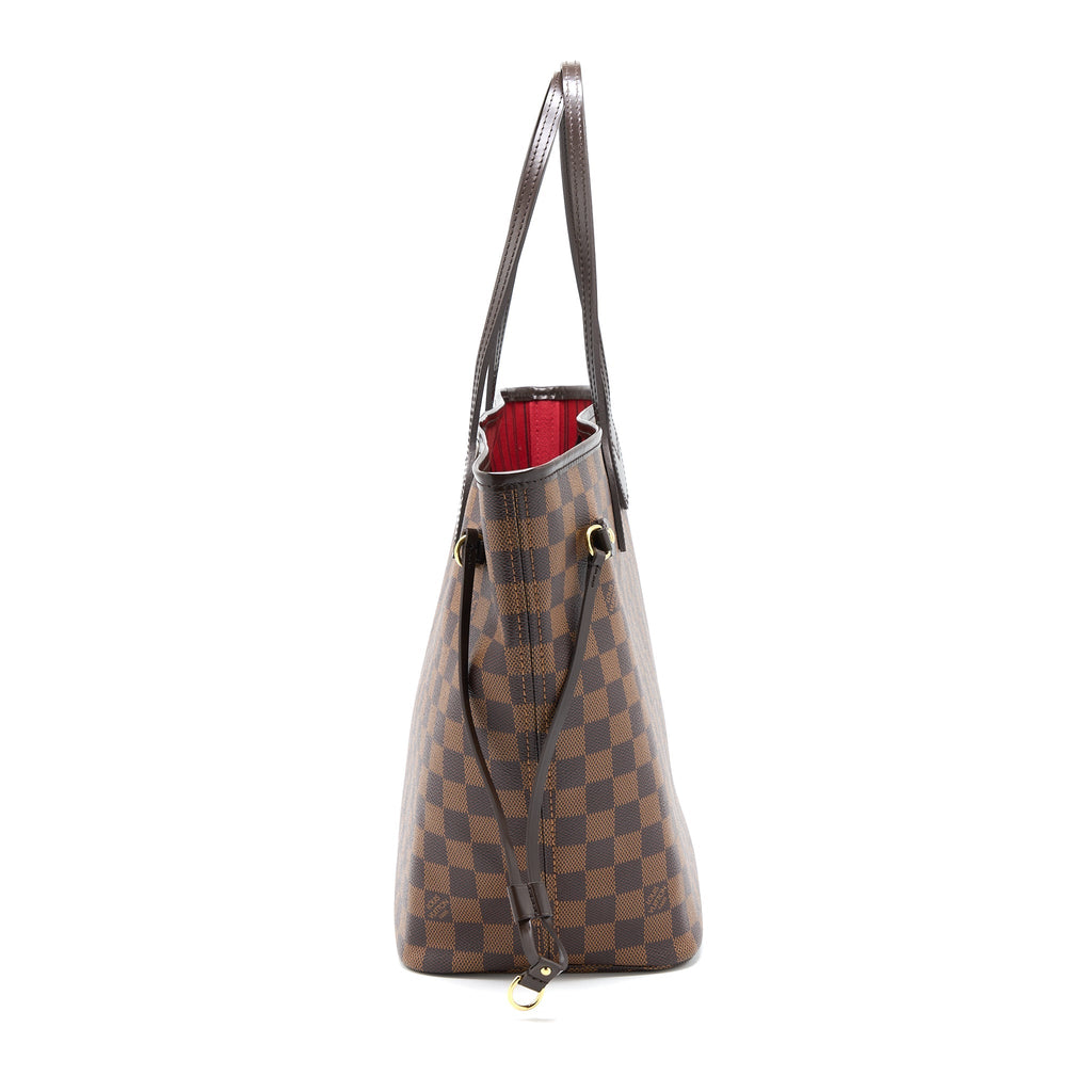 LOUIS VUITTON NEVERFULL MM DAMIER EBENE CANVAS GHW
