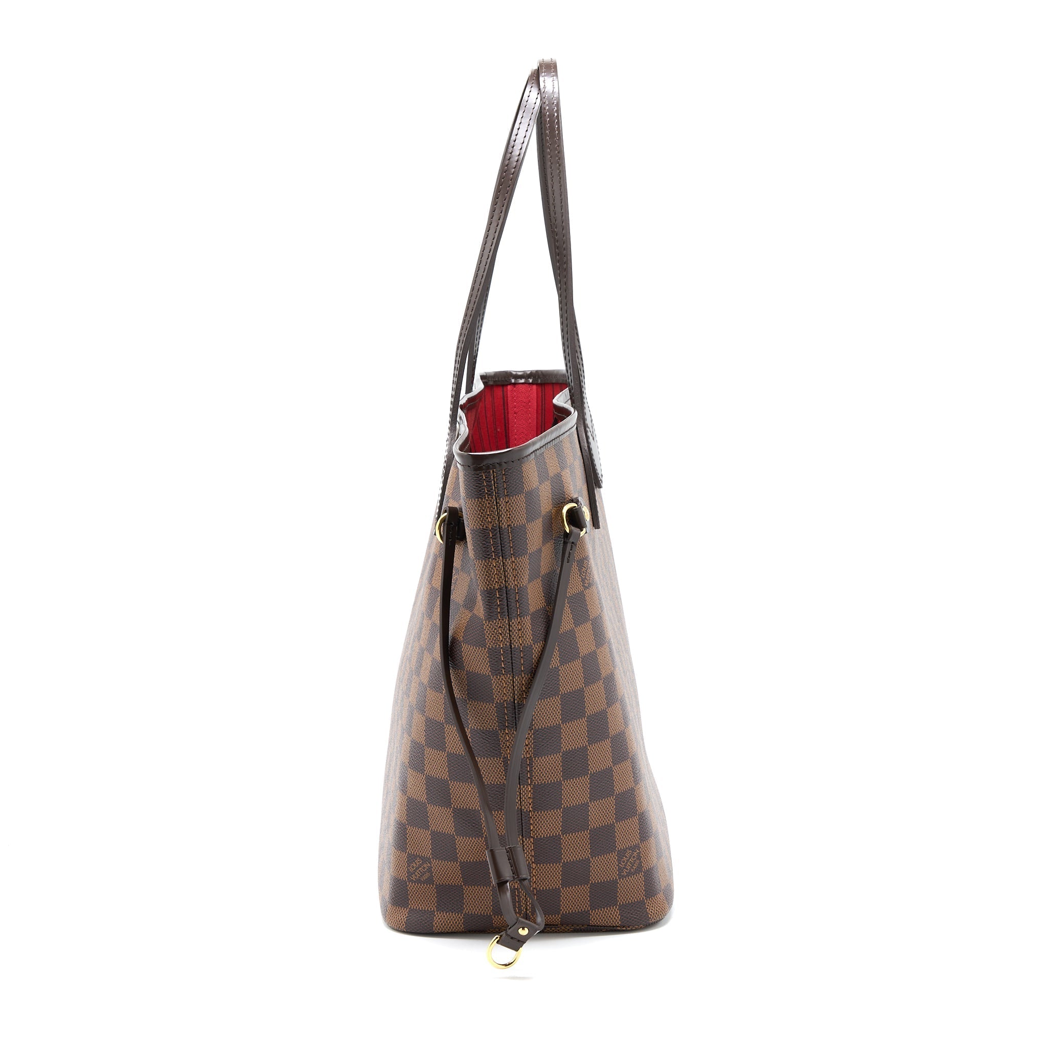 LOUIS VUITTON NEVERFULL MM DAMIER EBENE CANVAS GHW