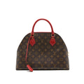 LOUIS VUITTON MONOGRAM CANVAS ALMA B’N’B BAG RED