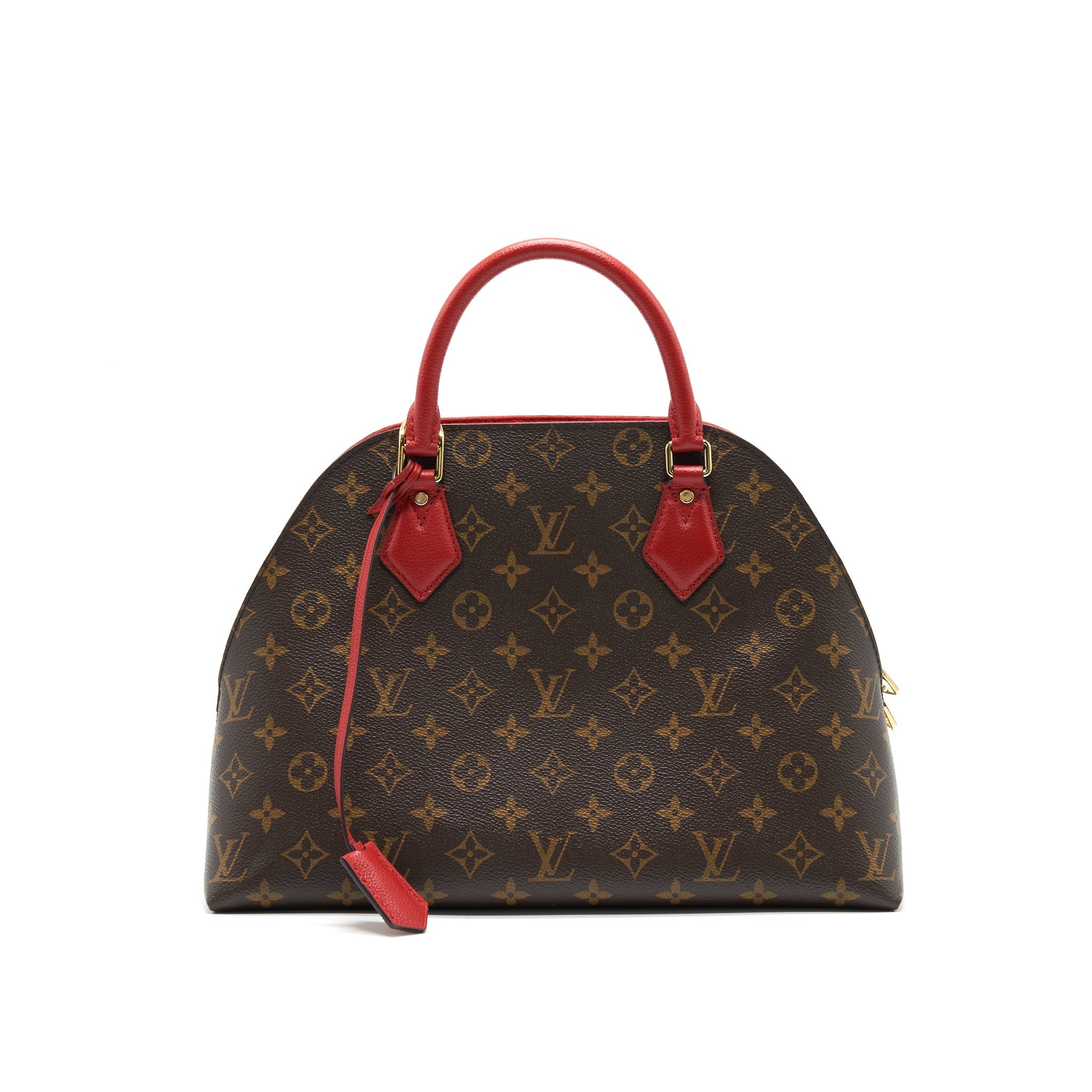 LOUIS VUITTON MONOGRAM CANVAS ALMA B’N’B BAG RED