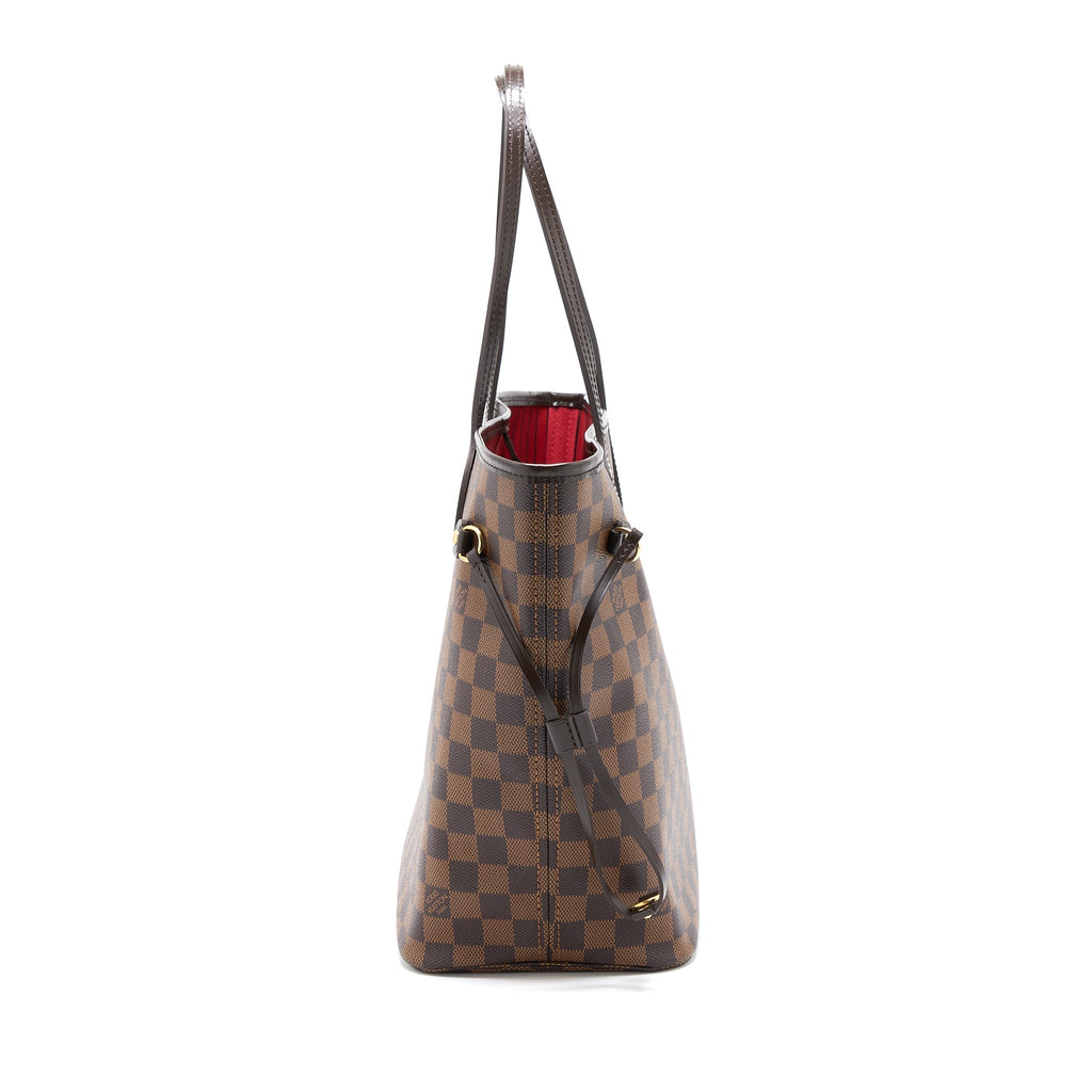 LOUIS VUITTON NEVERFULL MM DAMIER EBENE CANVAS GHW