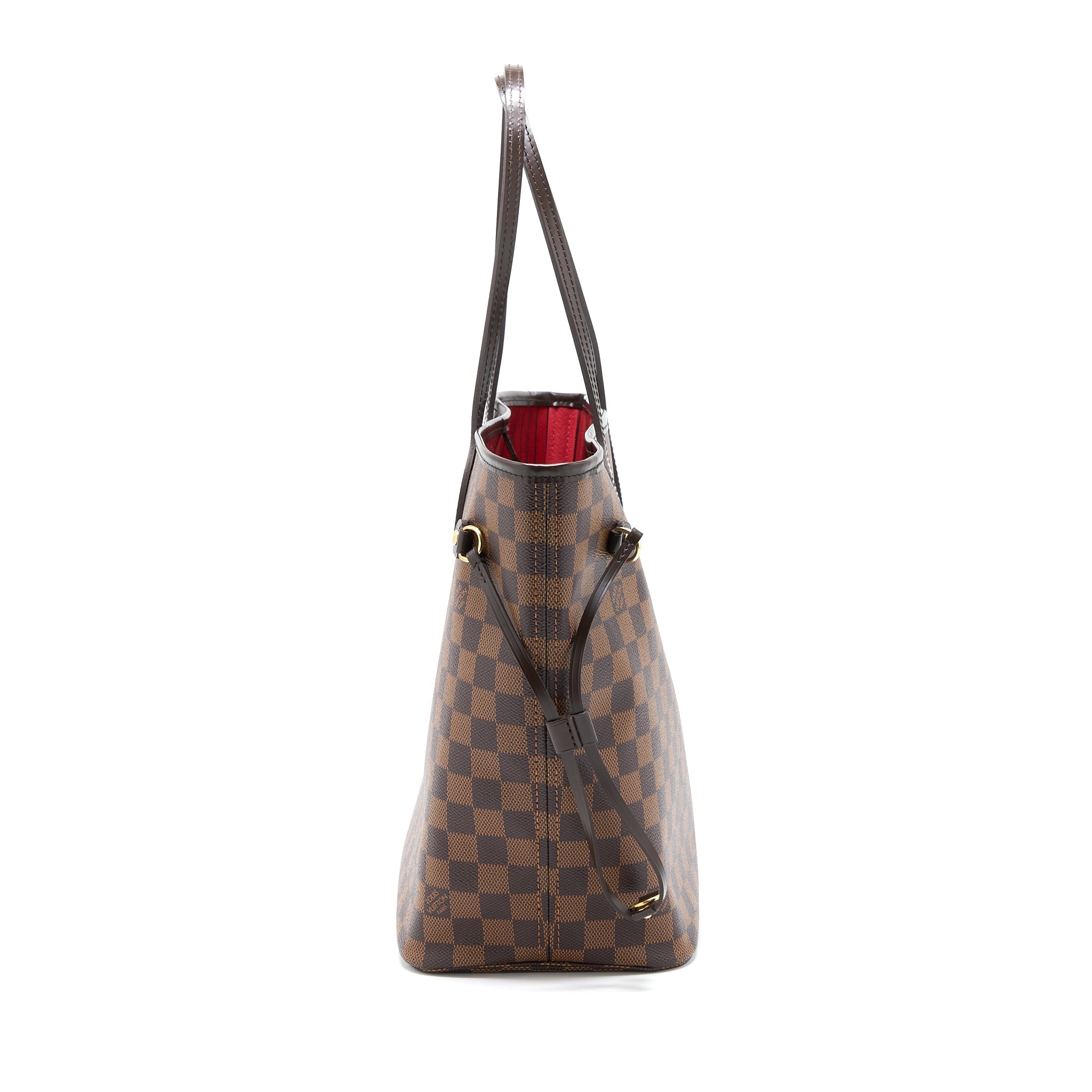 LOUIS VUITTON NEVERFULL MM DAMIER EBENE CANVAS GHW