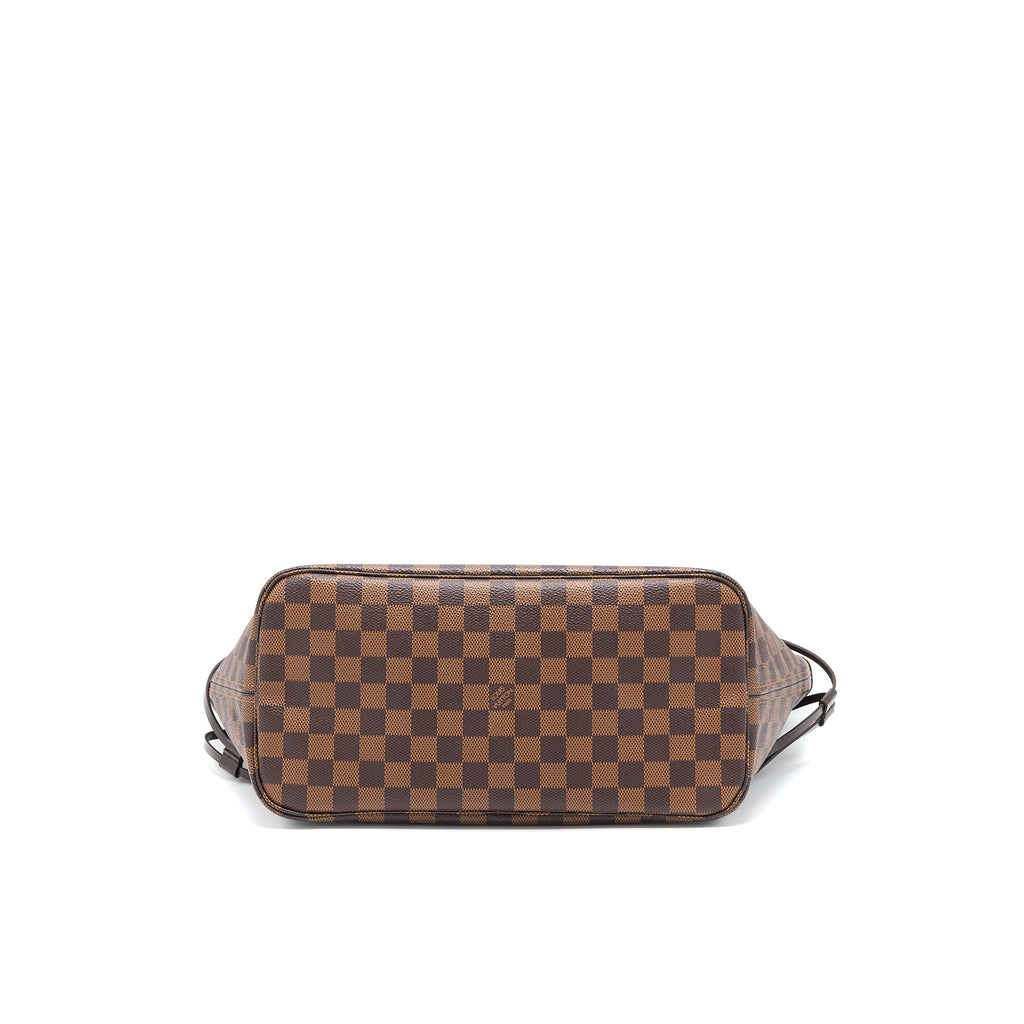 LOUIS VUITTON NEVERFULL MM DAMIER EBENE CANVAS GHW