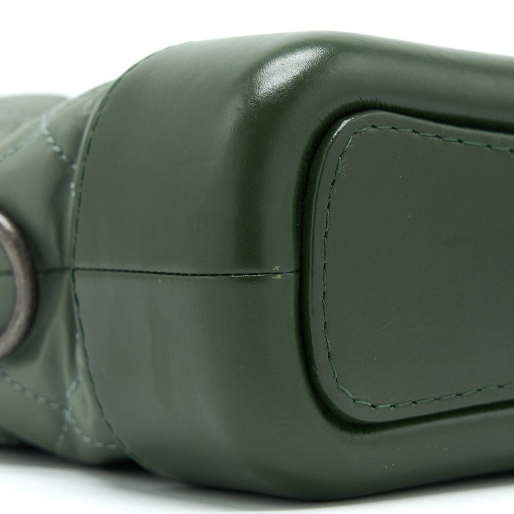 CHANEL SMALL GABRIELLE HOBO BAG AGED CALFSKIN MULTICOLOUR GREEN MULTICOLOUR HARDWARE