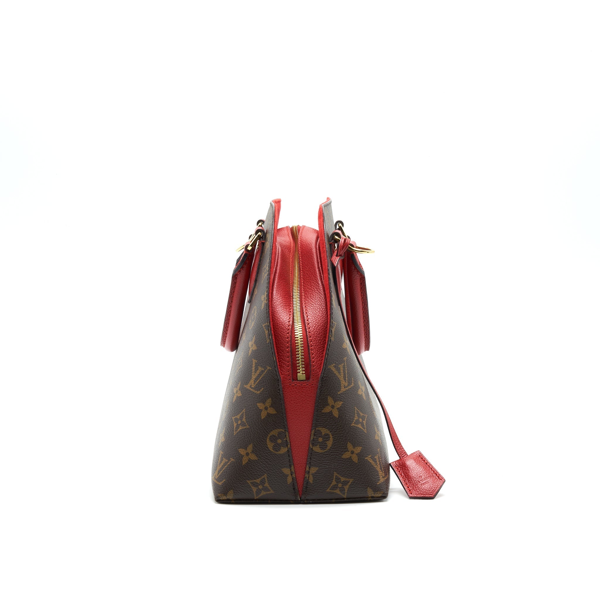LOUIS VUITTON MONOGRAM CANVAS ALMA B’N’B BAG RED
