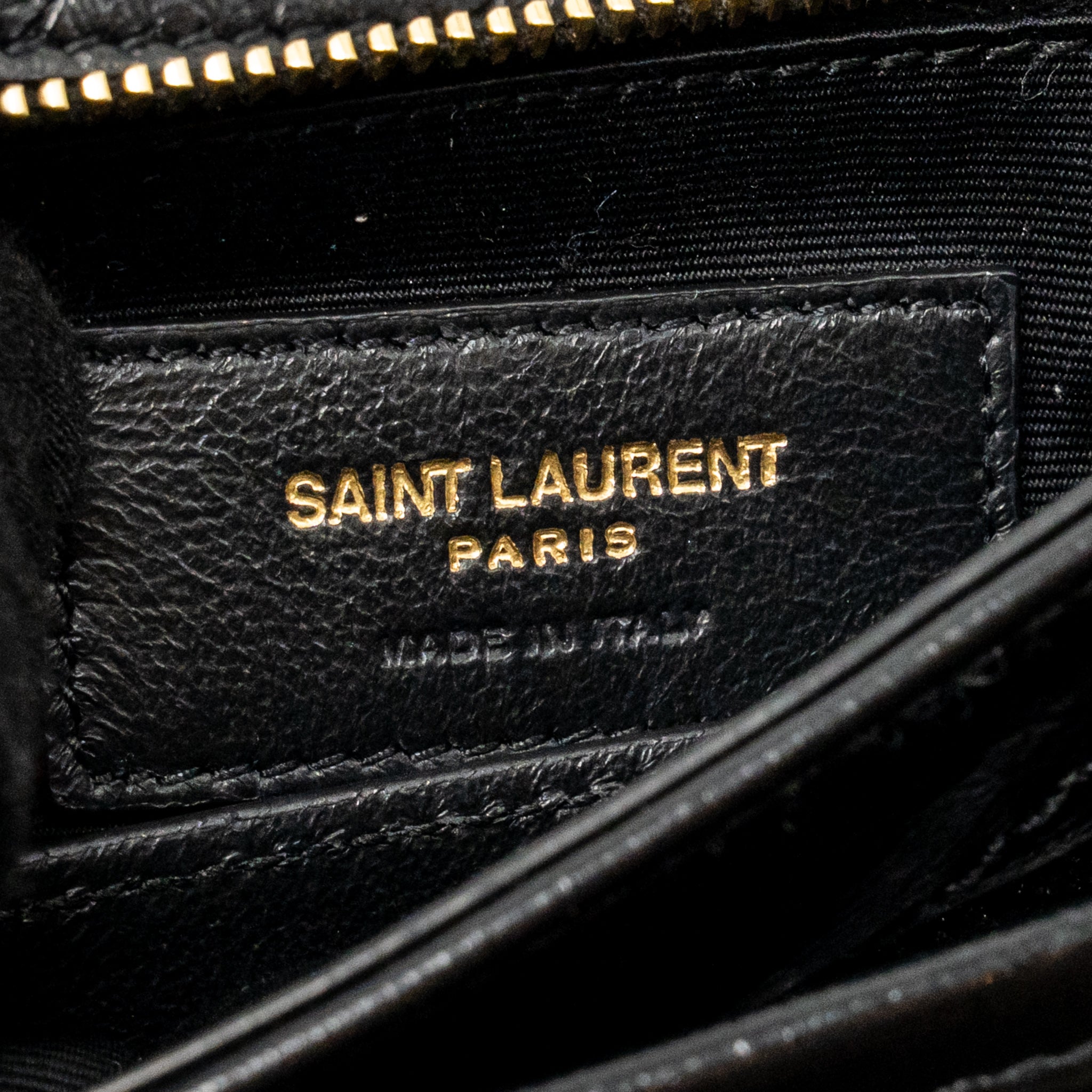 SAINT LAURENT/YSL MEDIUM NIKI CHAIN BAG VINTAGE CALFSKIN BLACK GHW