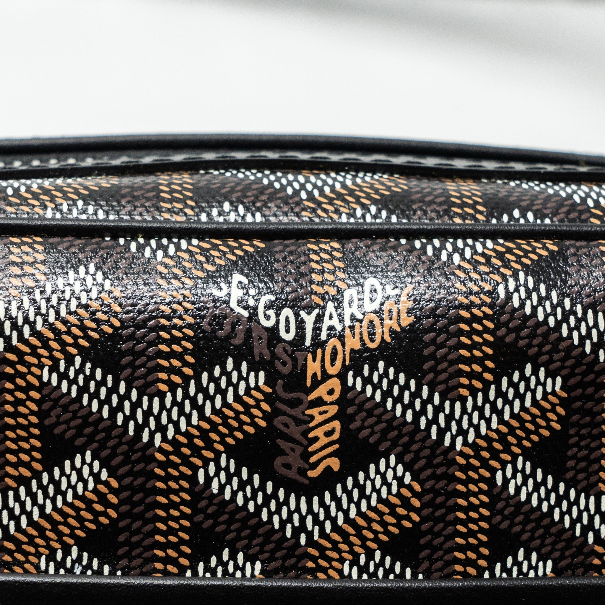 GOYARD CAP-VERT PM CANVAS/ LEATHER BLACK SHW