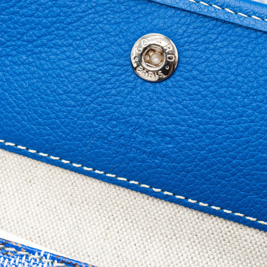 GOYARD SAINT LOUIS PM TOTE BAG CANVAS BLUE SHW
