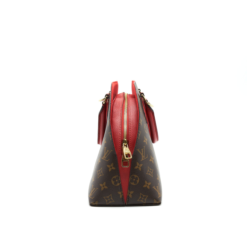 LOUIS VUITTON MONOGRAM CANVAS ALMA B’N’B BAG RED