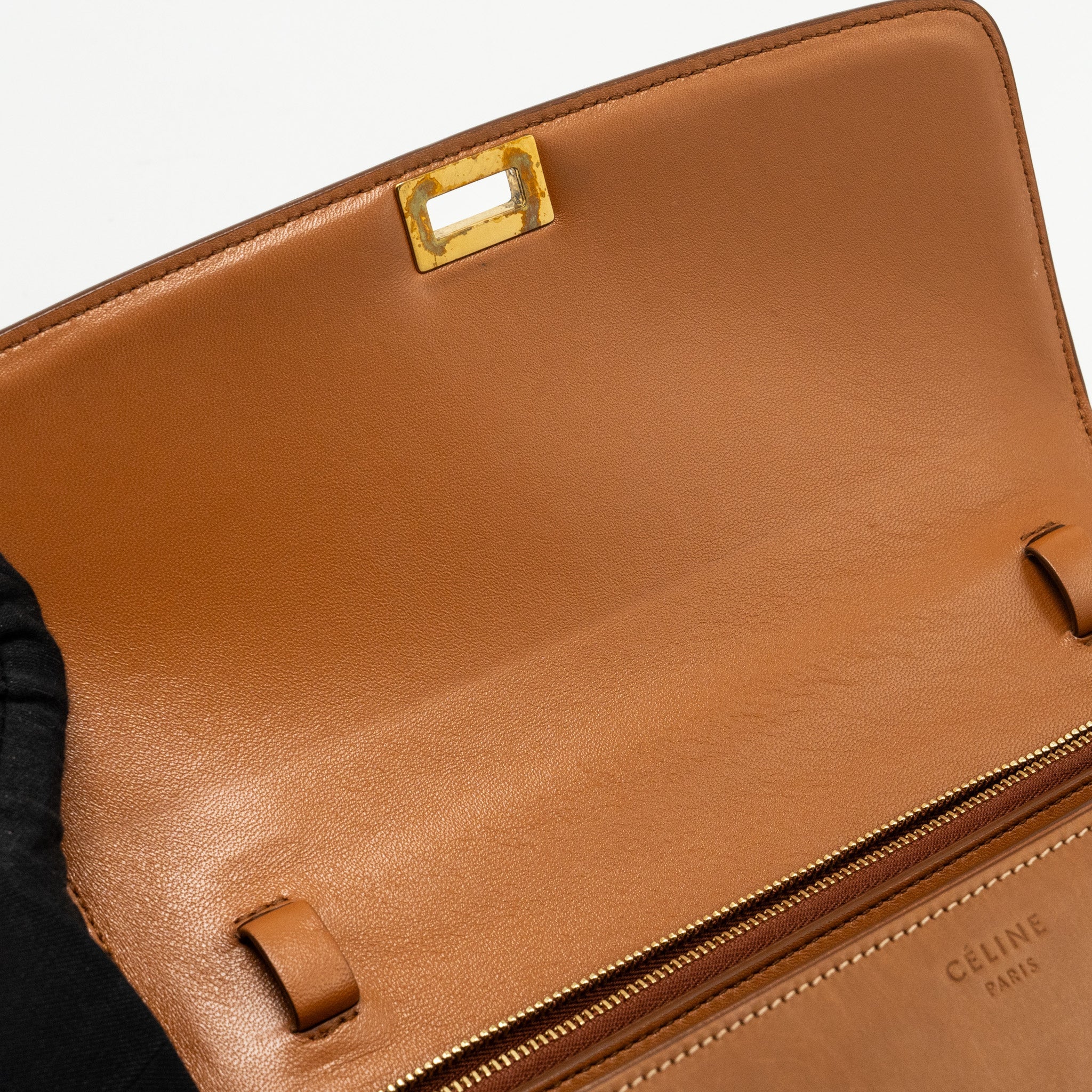CELINE MEDIUM CLASSIC BOX BAG CALFSKIN BROWN GHW