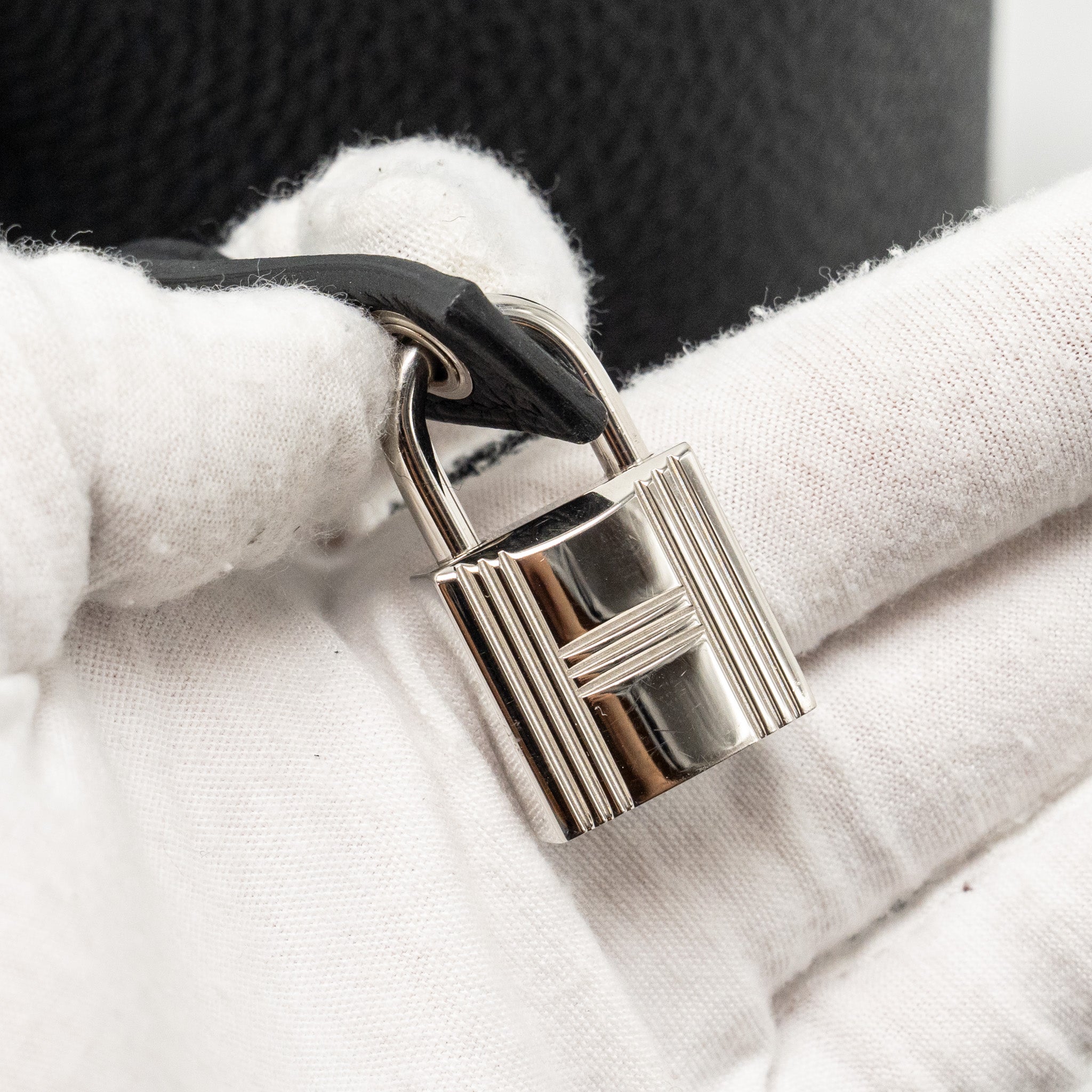 HERMES PICOTIN22 LOCK BAG CLEMENCE BLACK SHW