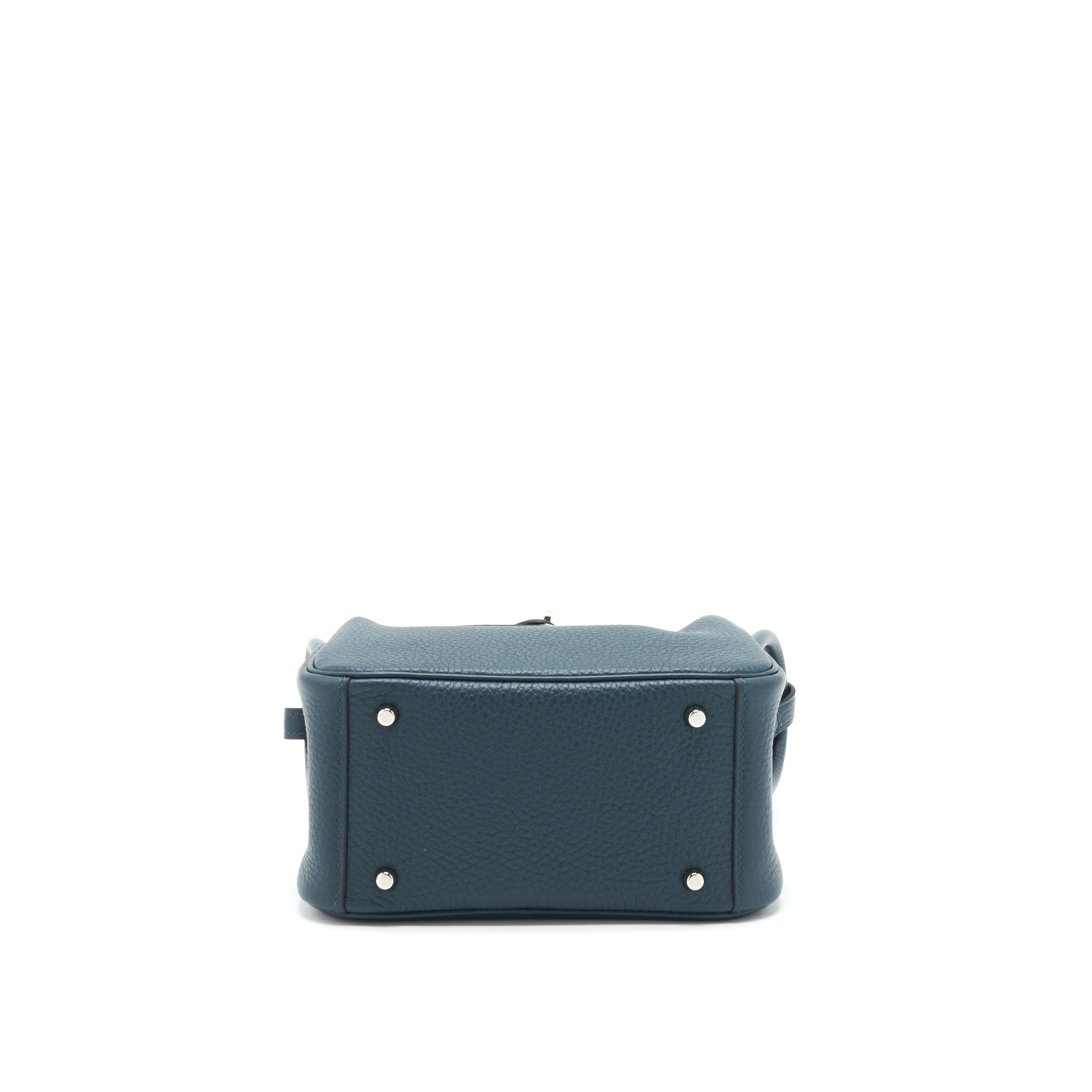 HERMES MINI LINDY CLEMENCE VERT CYPRES SHW