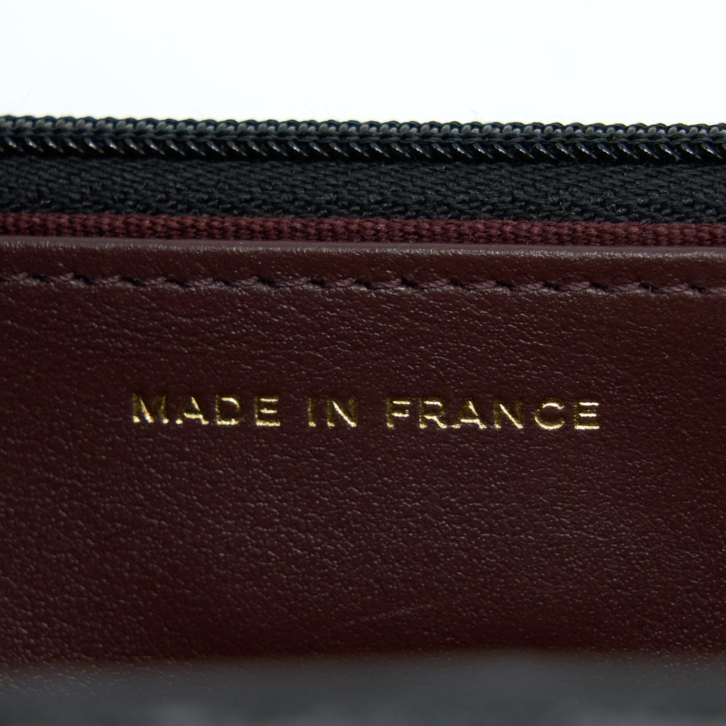 CHANEL CLASSIC WALLET ON CHAIN CAVIAR BLACK GHW (MICROCHIP)