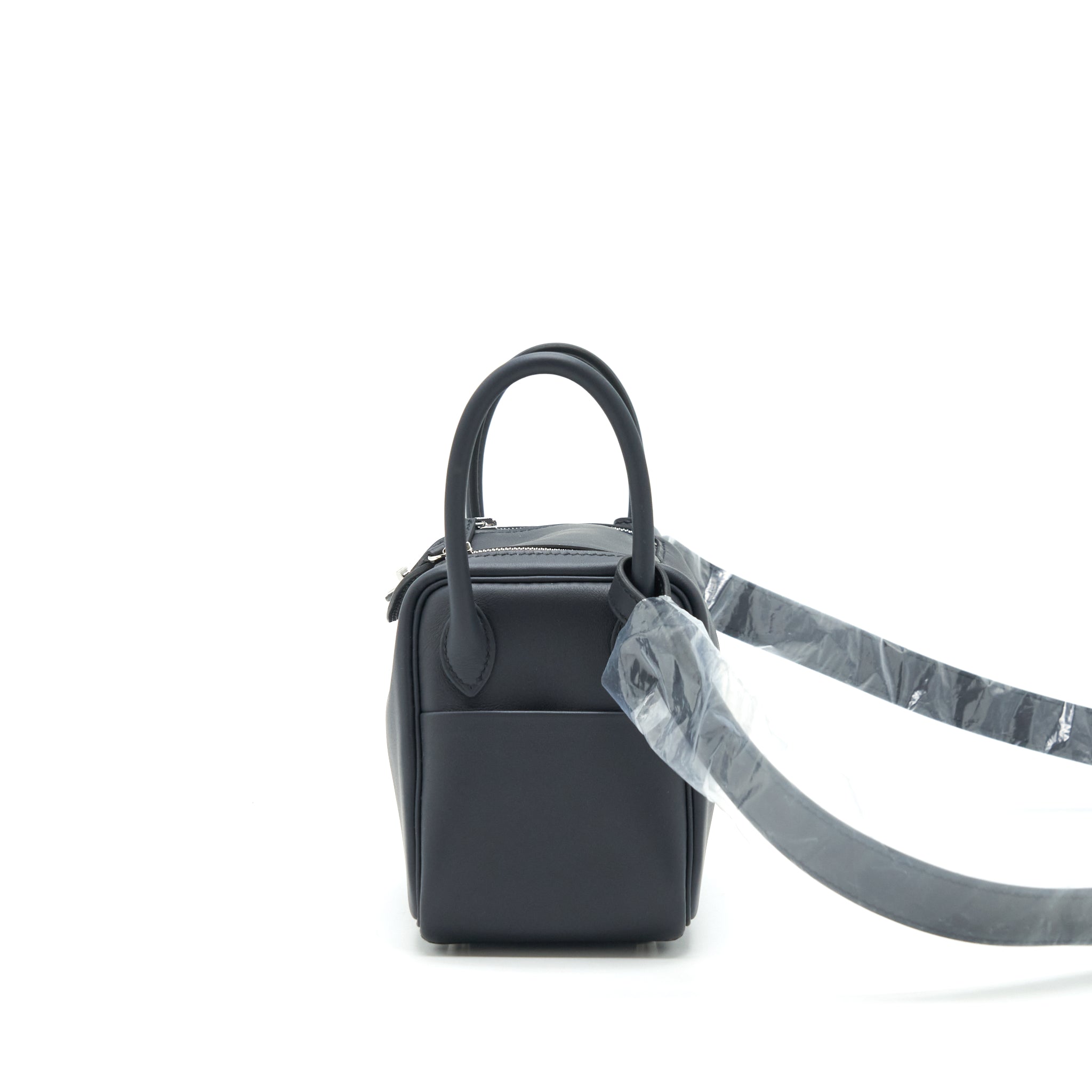 HERMES MINI LINDY SWIFT BLUE INDIGO SHW