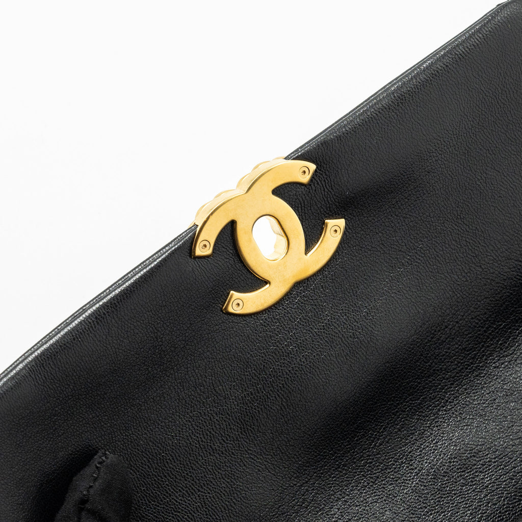 CHANEL SMALL 19 BAG GOATSKIN BLACK MULTICOLOUR HARDWARE