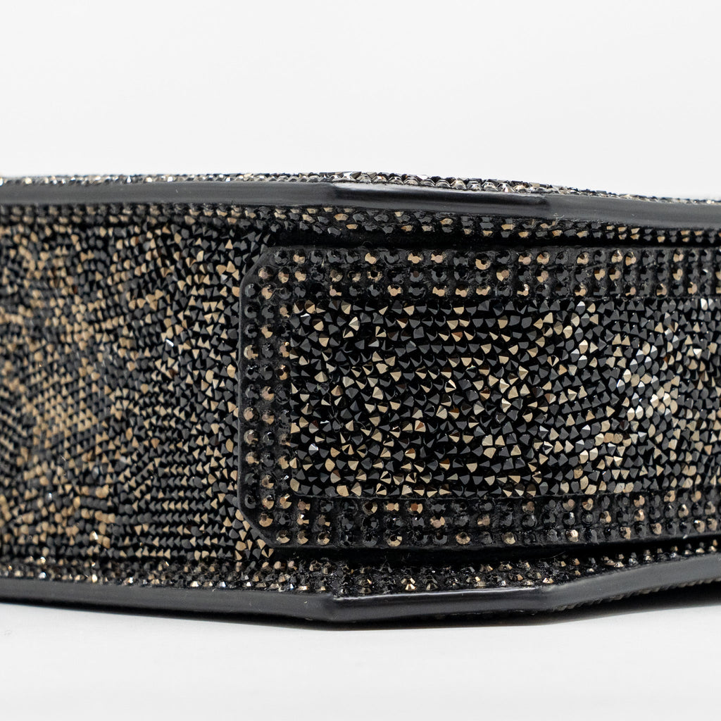 BVLGARI SERPENTINE MINI TOTE BAG CRYSTAL SPARKLE CALFSKIN ANTIQUE BRONZE/GOLD GHW