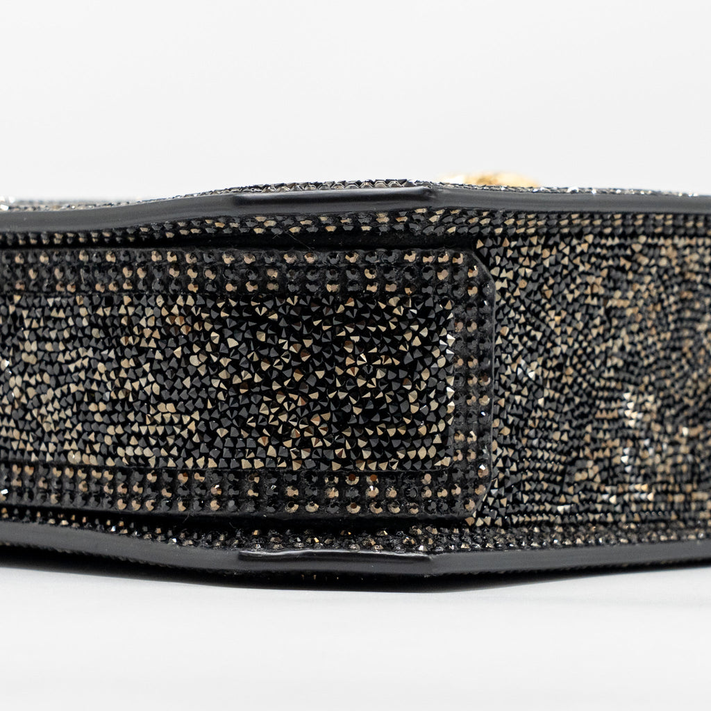 BVLGARI SERPENTINE MINI TOTE BAG CRYSTAL SPARKLE CALFSKIN ANTIQUE BRONZE/GOLD GHW