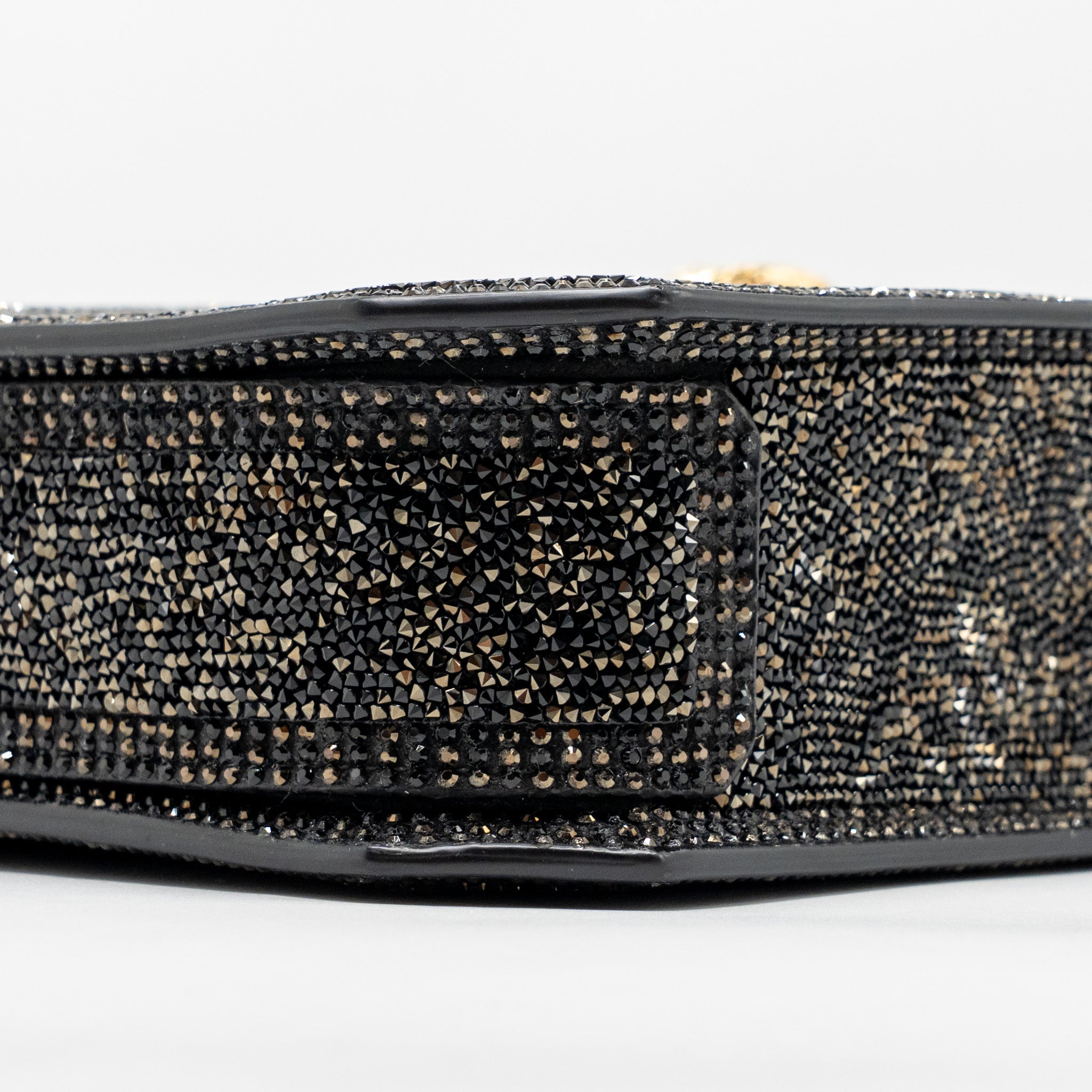 BVLGARI SERPENTINE MINI TOTE BAG CRYSTAL SPARKLE CALFSKIN ANTIQUE BRONZE/GOLD GHW