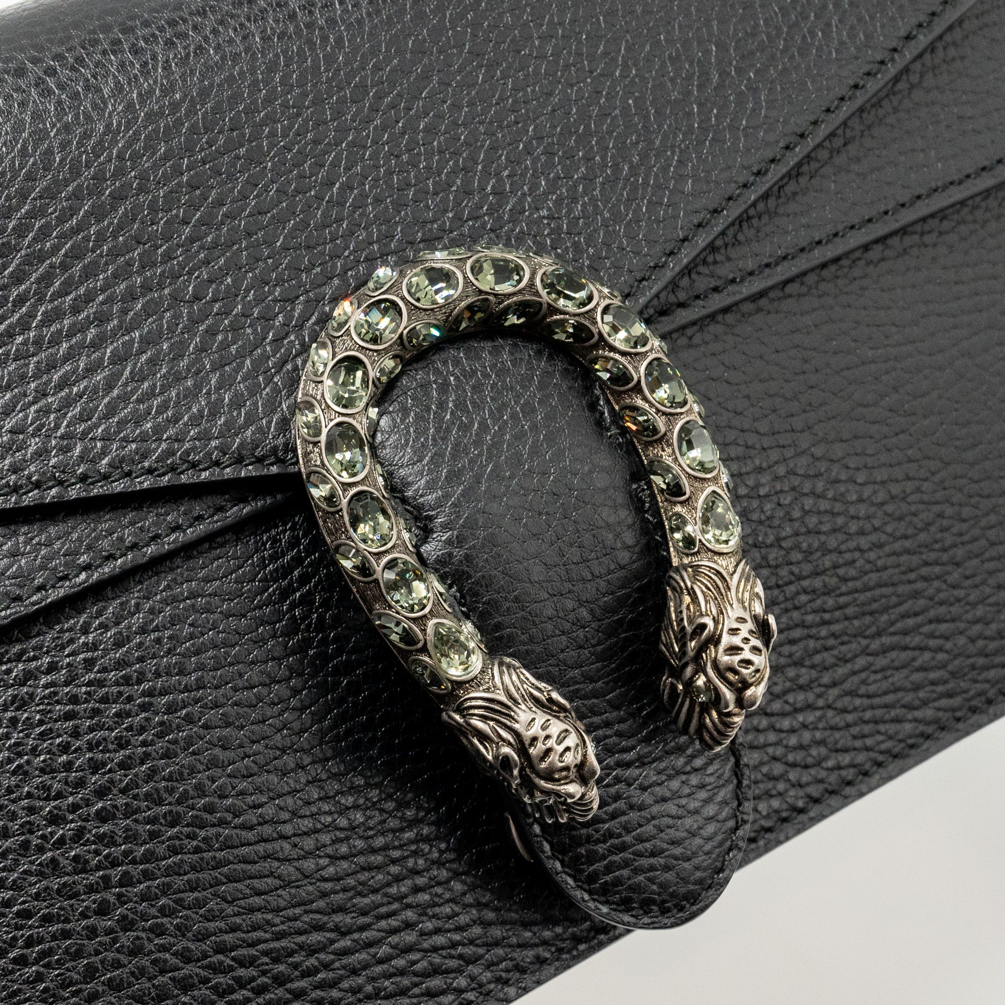 GUCCI MEDIUM DIONYSUS SHOULDER BAG CALFSKIN BLACK SHW