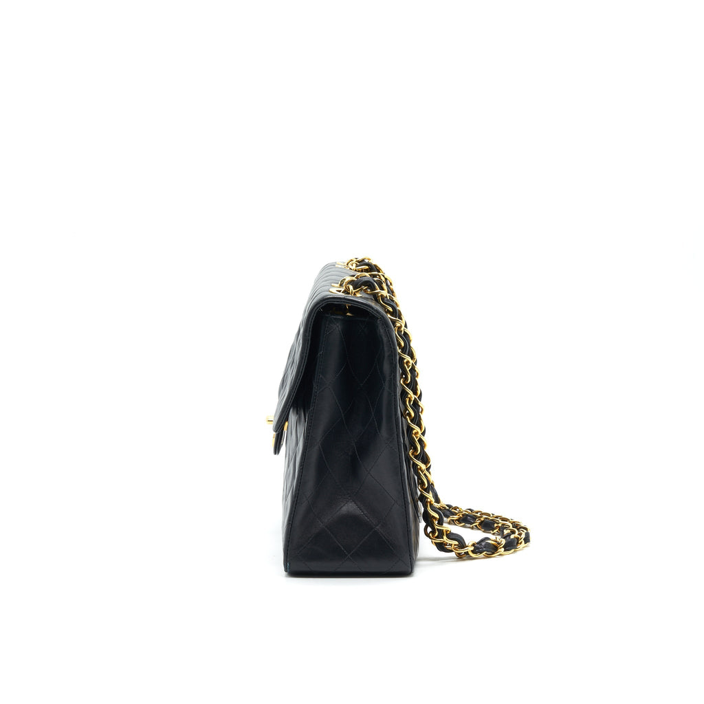 CHANEL VINTAGE MAXI FLAP BAG BLACK 24K GHW