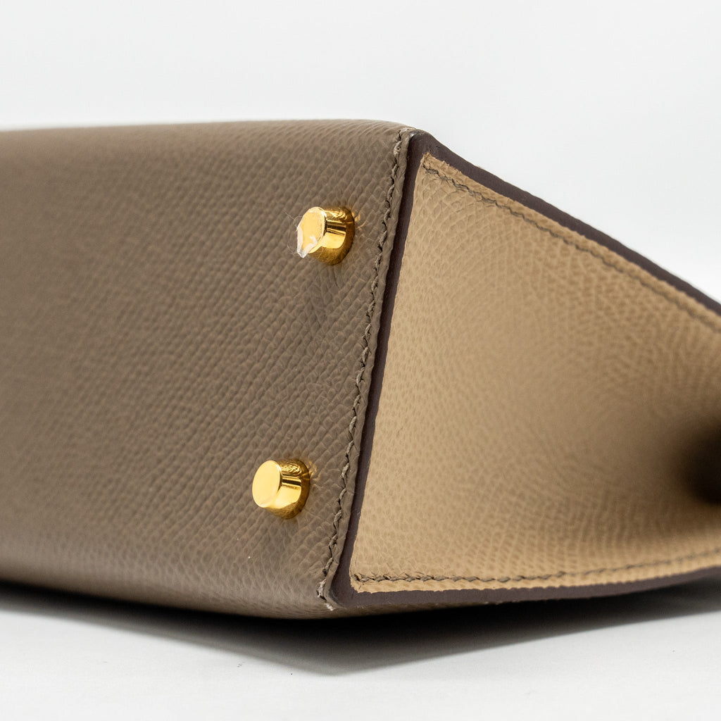 HERMES MINI KELLY II SPECIAL ORDER EPSOM ETOUPE / TRENCH GHW