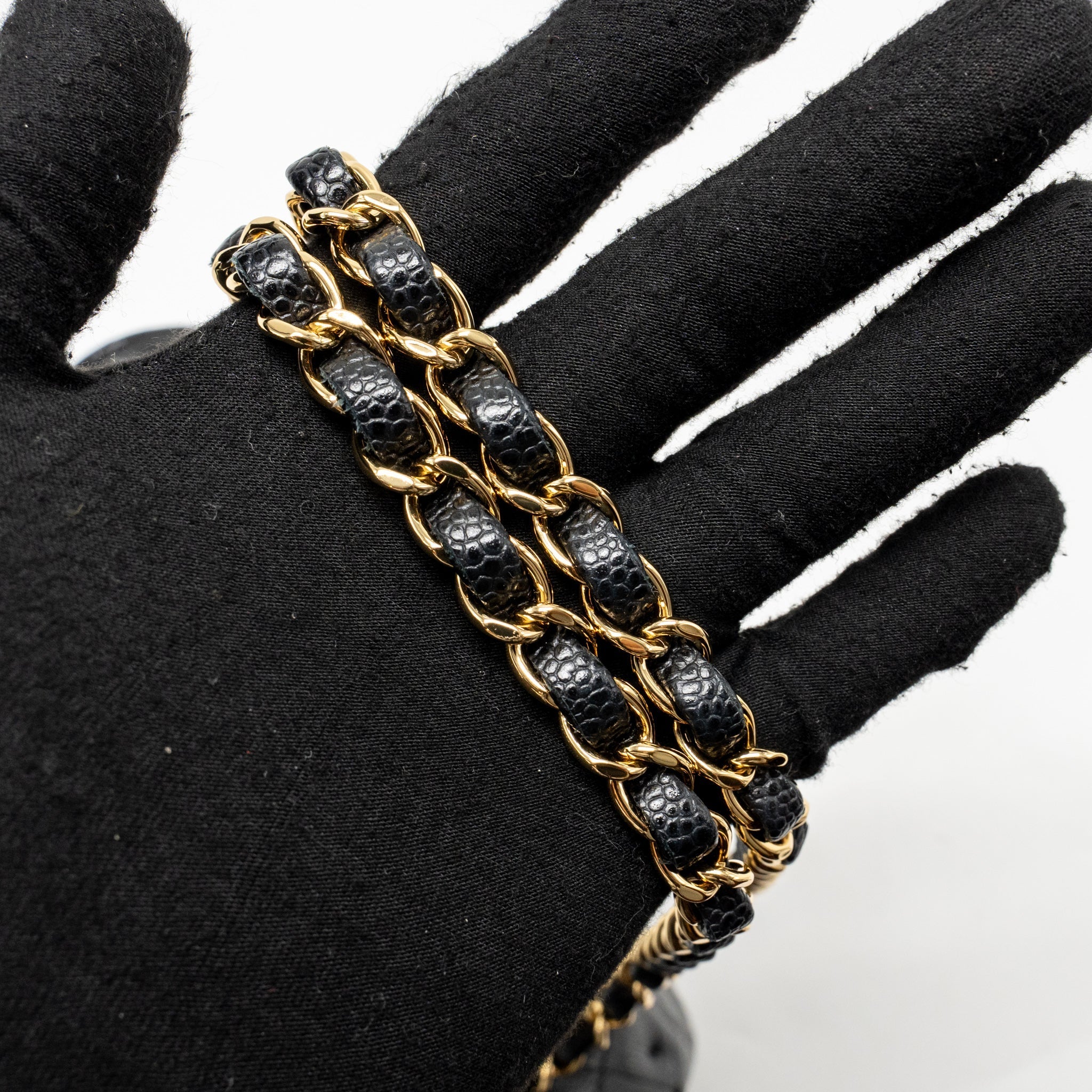 CHANEL SMALL CLASSIC DOUBLE FLAP BAG CAVIAR BLACK GHW (MICROCHIP)