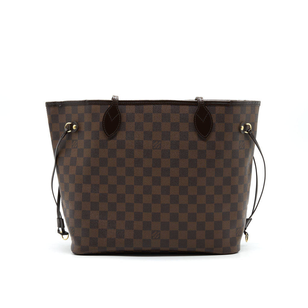 LOUIS VUITTON NEVERFULL MM DAMIER EBENE CANVAS WITHOUT INSIDE POUCH