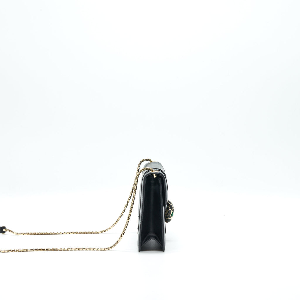 BVLGARI SERPENTI FOREVER SHOULDER BAG BLACK