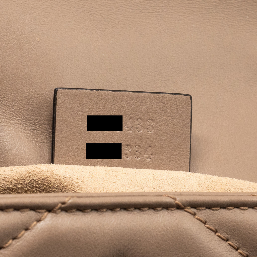GUCCI GG MARMONT SUPER MINI BAG CALFSKIN BEIGE GHW