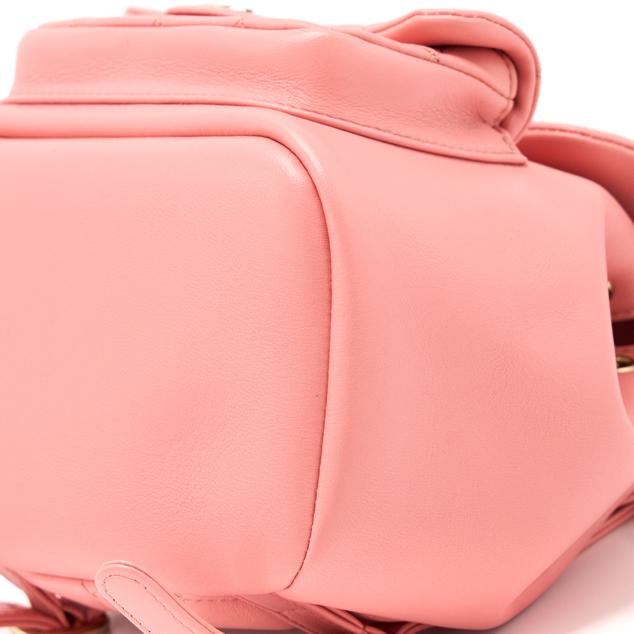 CHANEL DUMA MINI BACKPACK LAMBSKIN PINK LGHW(MICROCHIP)