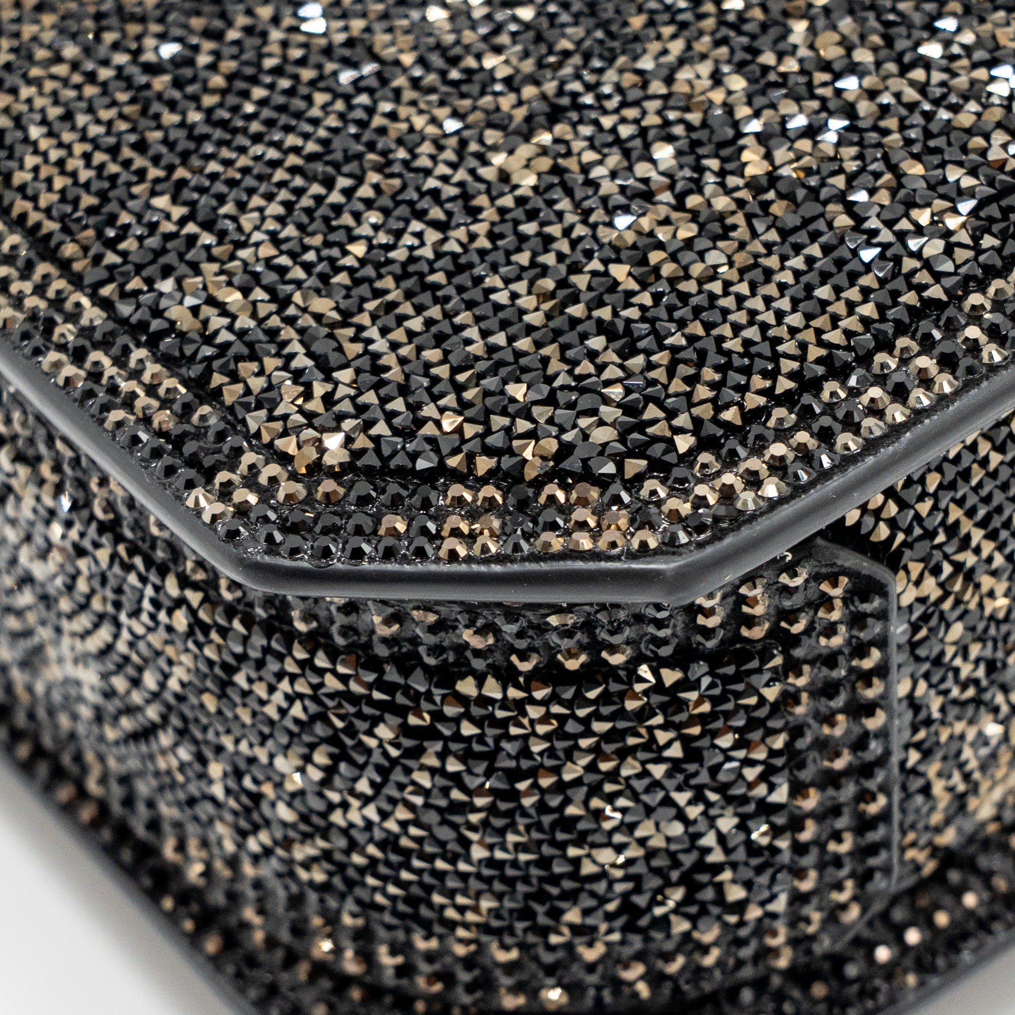 BVLGARI SERPENTINE MINI TOTE BAG CRYSTAL SPARKLE CALFSKIN ANTIQUE BRONZE/GOLD GHW