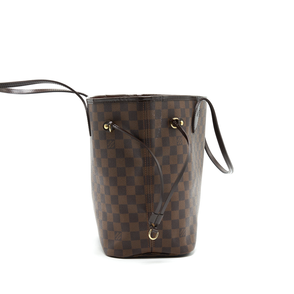LOUIS VUITTON NEVERFULL MM DAMIER EBENE CANVAS WITHOUT INSIDE POUCH