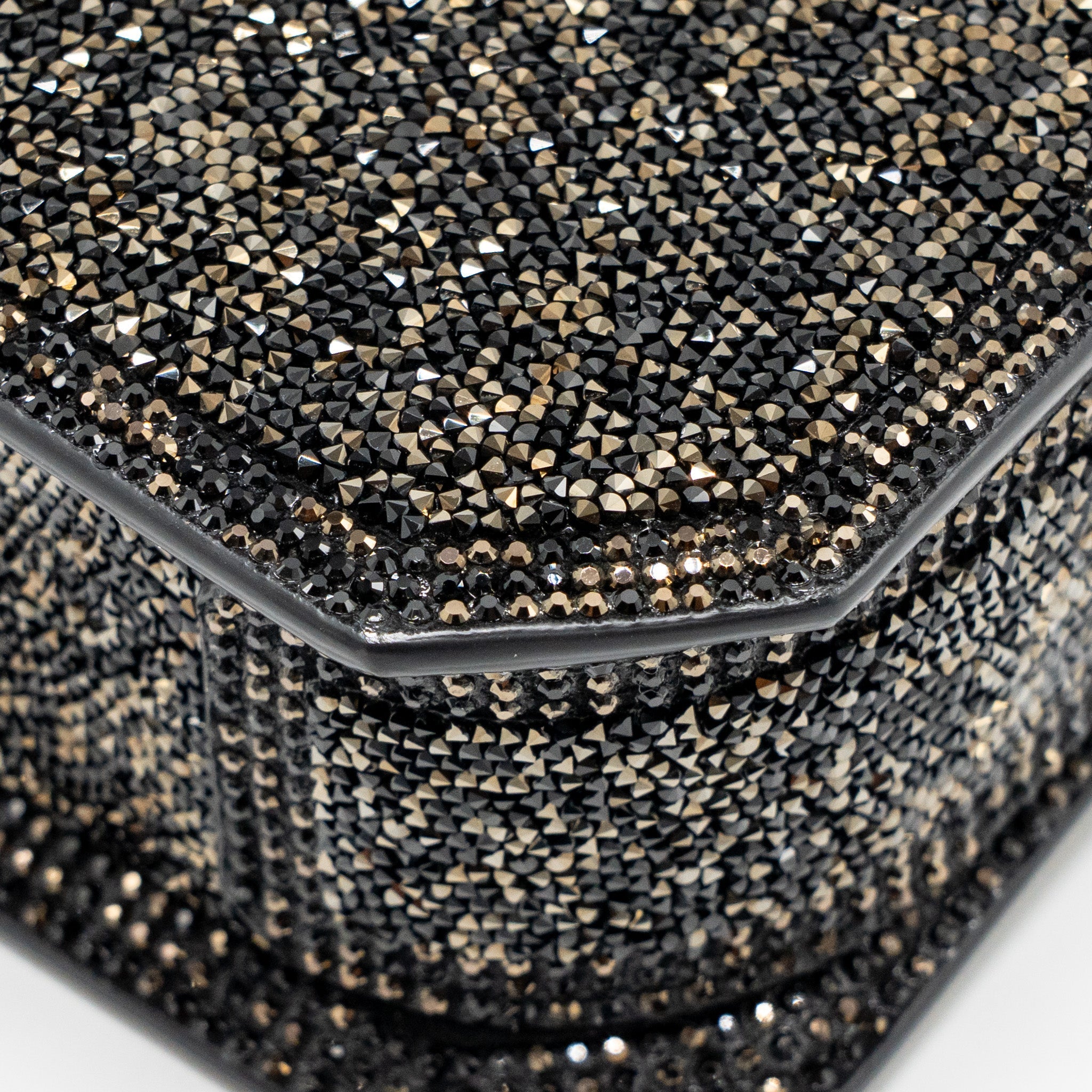 BVLGARI SERPENTINE MINI TOTE BAG CRYSTAL SPARKLE CALFSKIN ANTIQUE BRONZE/GOLD GHW