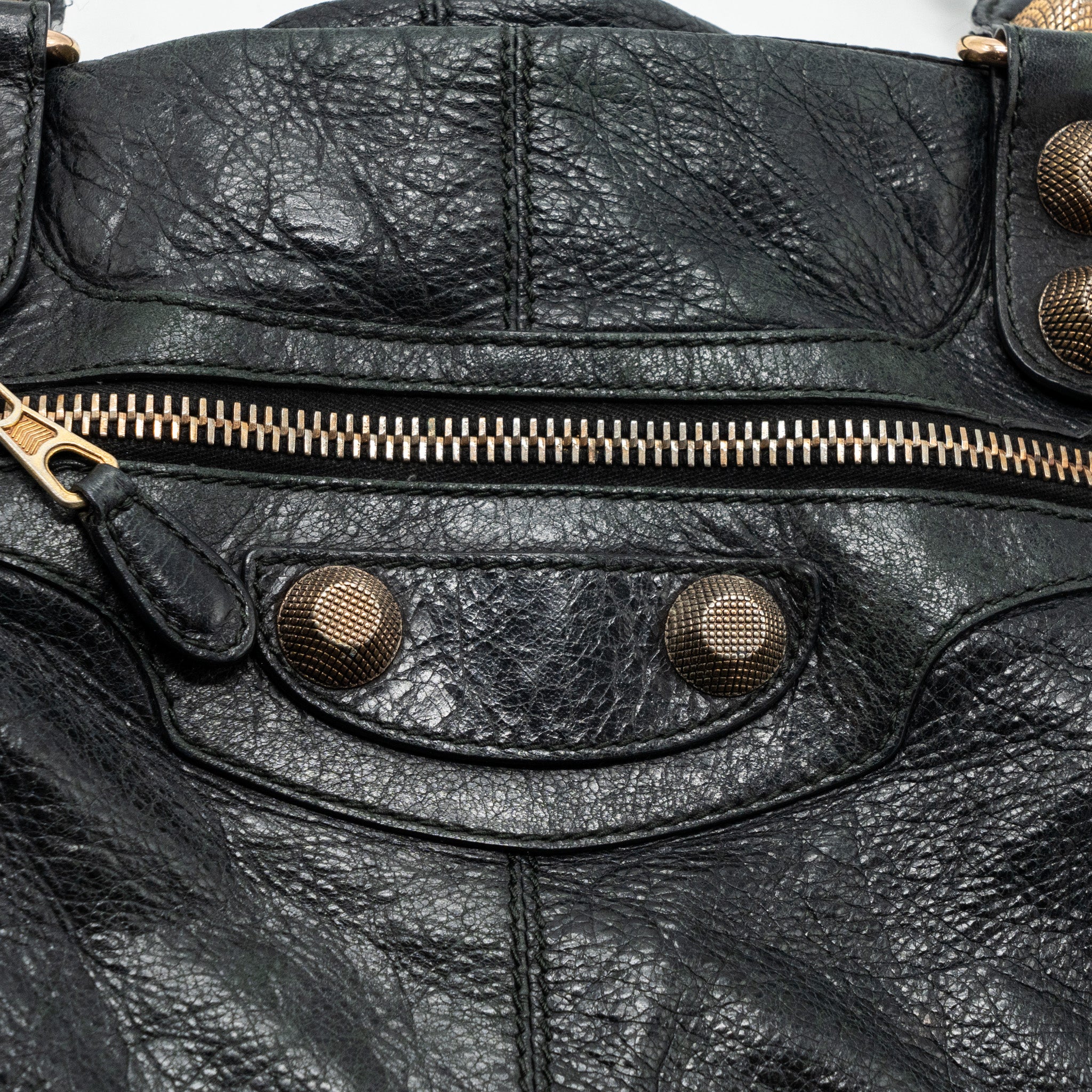 BALENCIAGA G21 WORK BAG LEATHER BLACK GHW