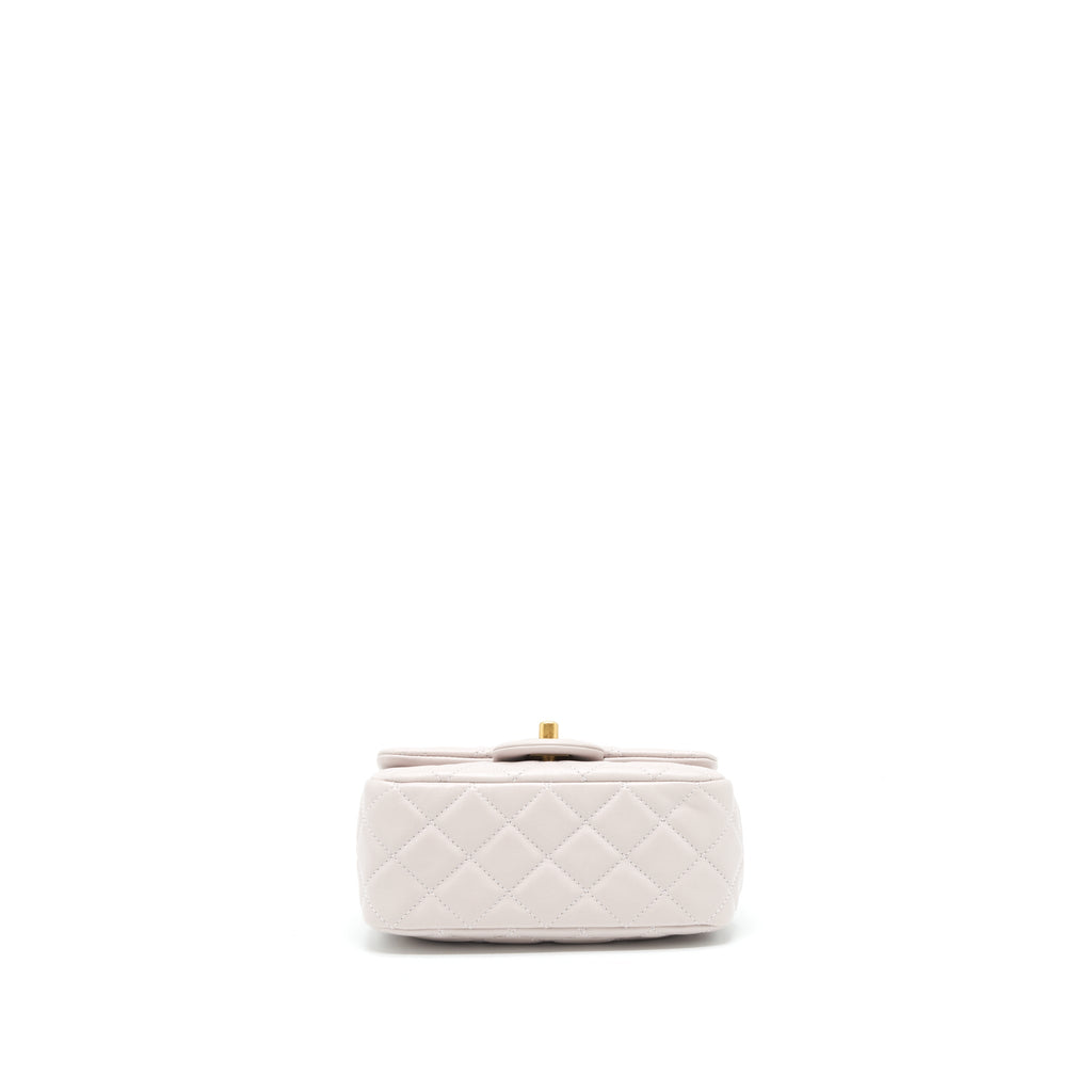 CHANEL PEARL CRUSH LAMBSKIN LIGHT PURPLE GHW(MICROCHIP)