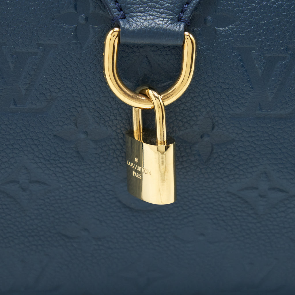 LOUIS VUITTON LUMINEUSE PM MONOGRAM EMPREINTE NAVY GHW