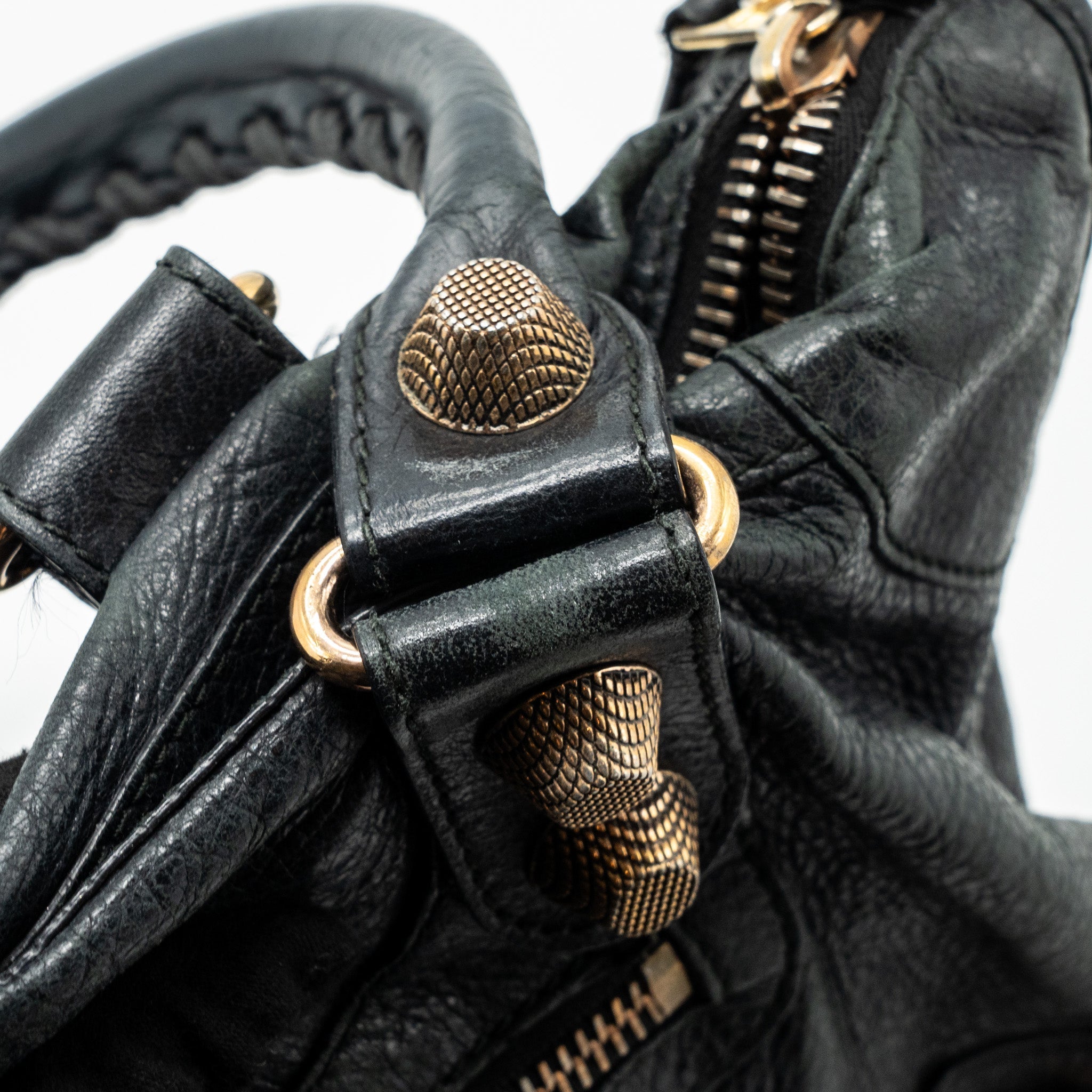 BALENCIAGA G21 WORK BAG LEATHER BLACK GHW