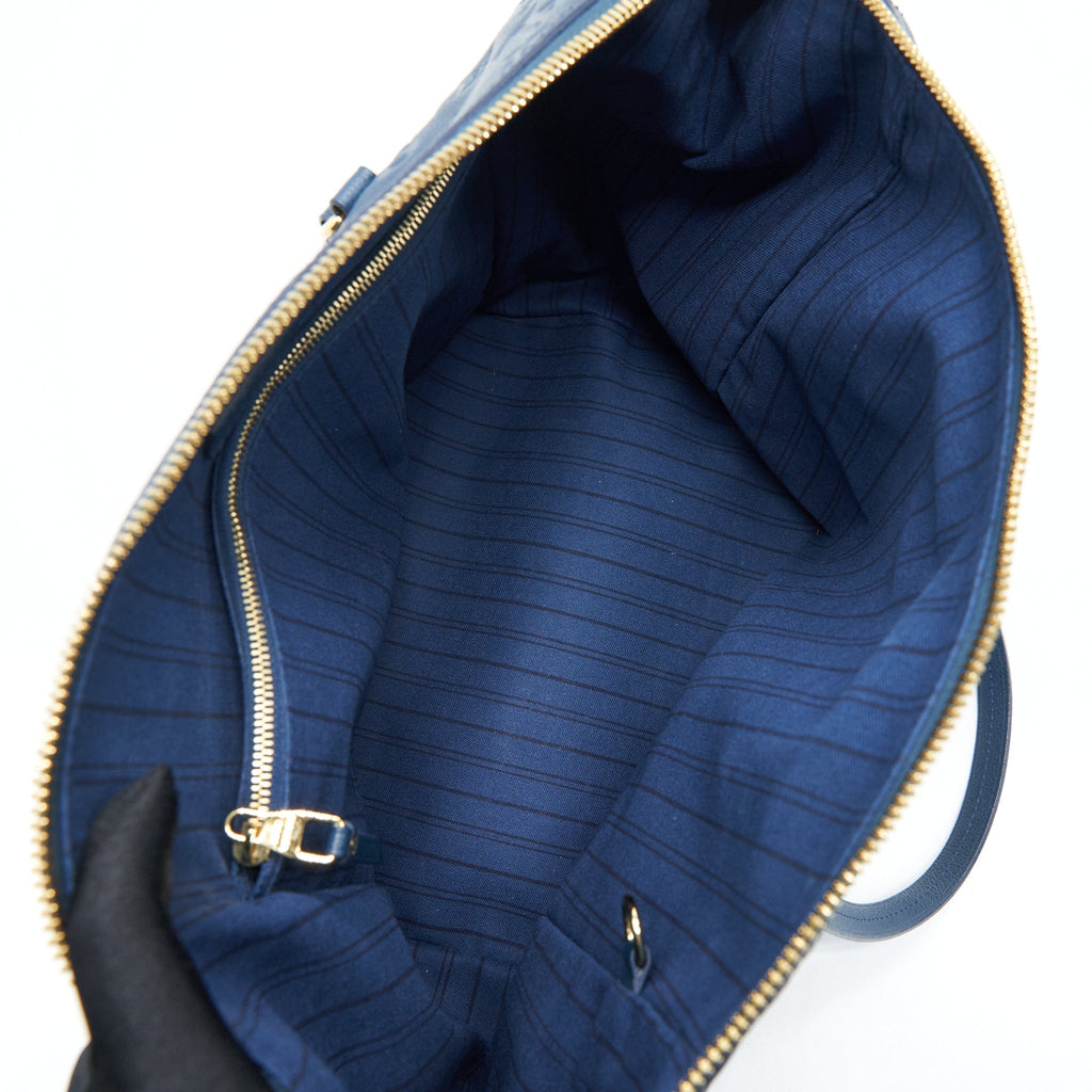 LOUIS VUITTON LUMINEUSE PM MONOGRAM EMPREINTE NAVY GHW
