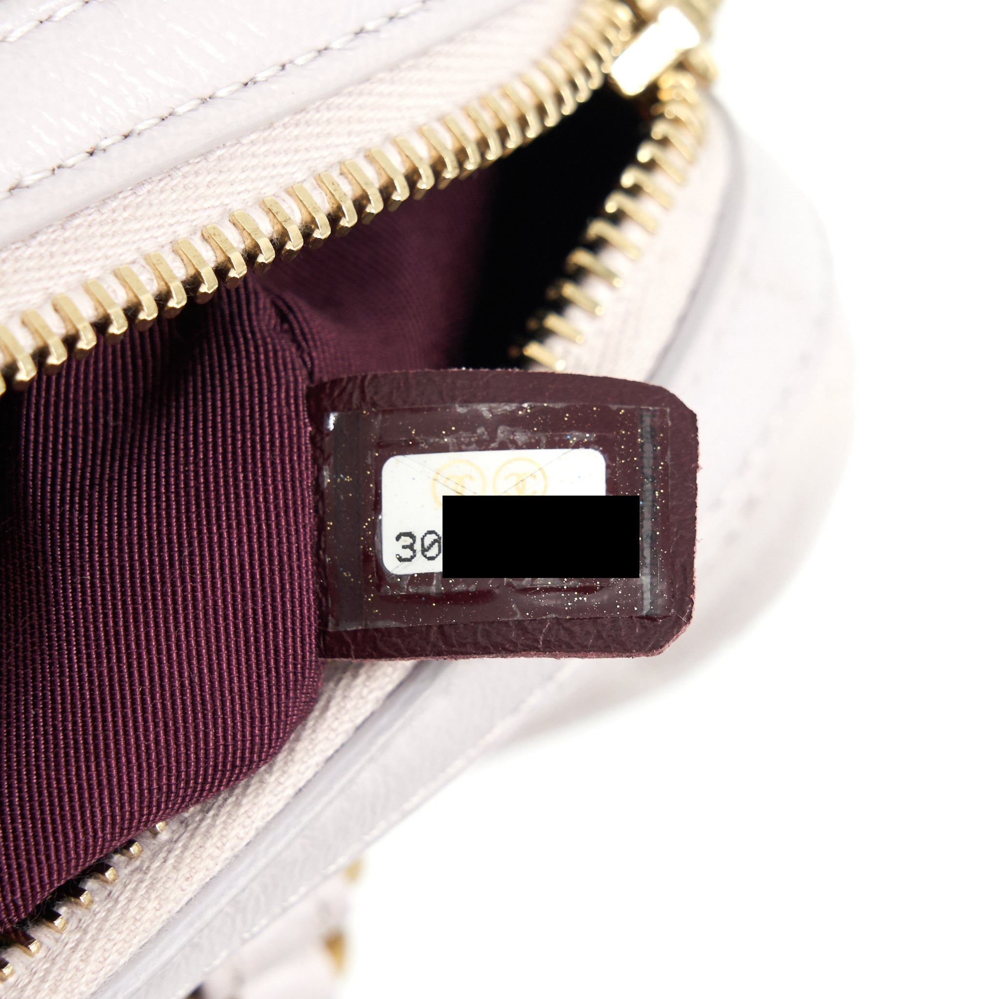 CHANEL MINI BOWLING BAG WITH CHAIN LIGHT PURPLE GHW