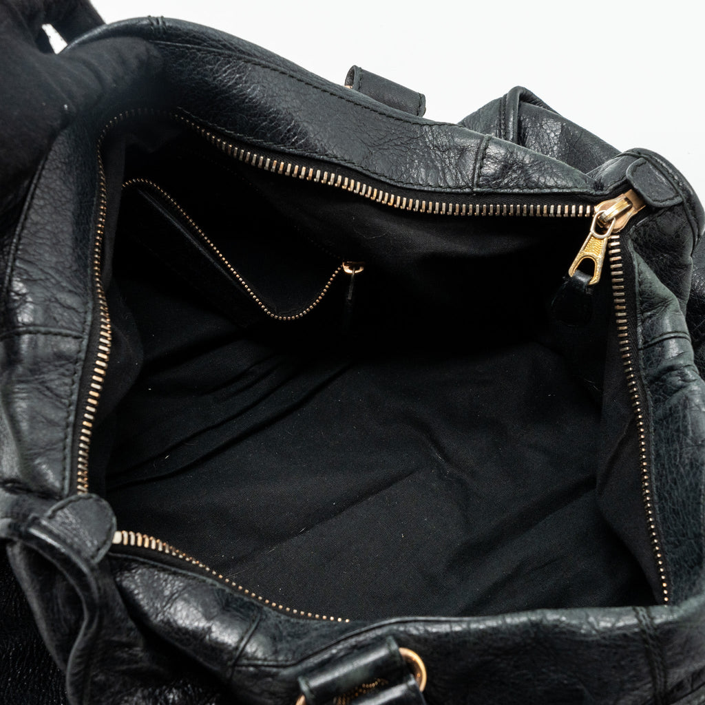 BALENCIAGA G21 WORK BAG LEATHER BLACK GHW